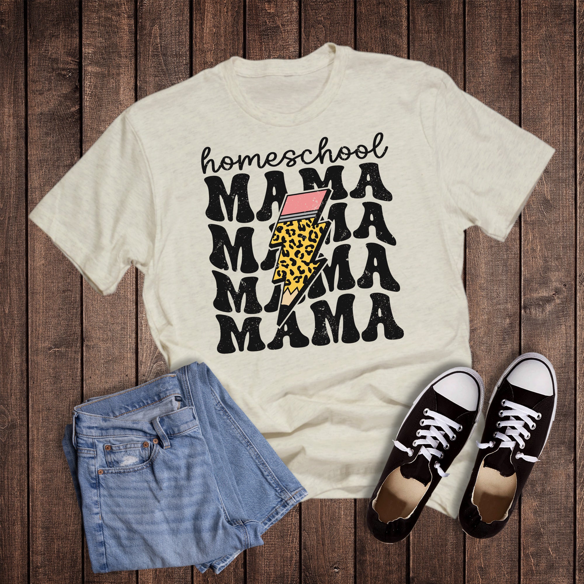 Retro Lightning Homeschool Mama