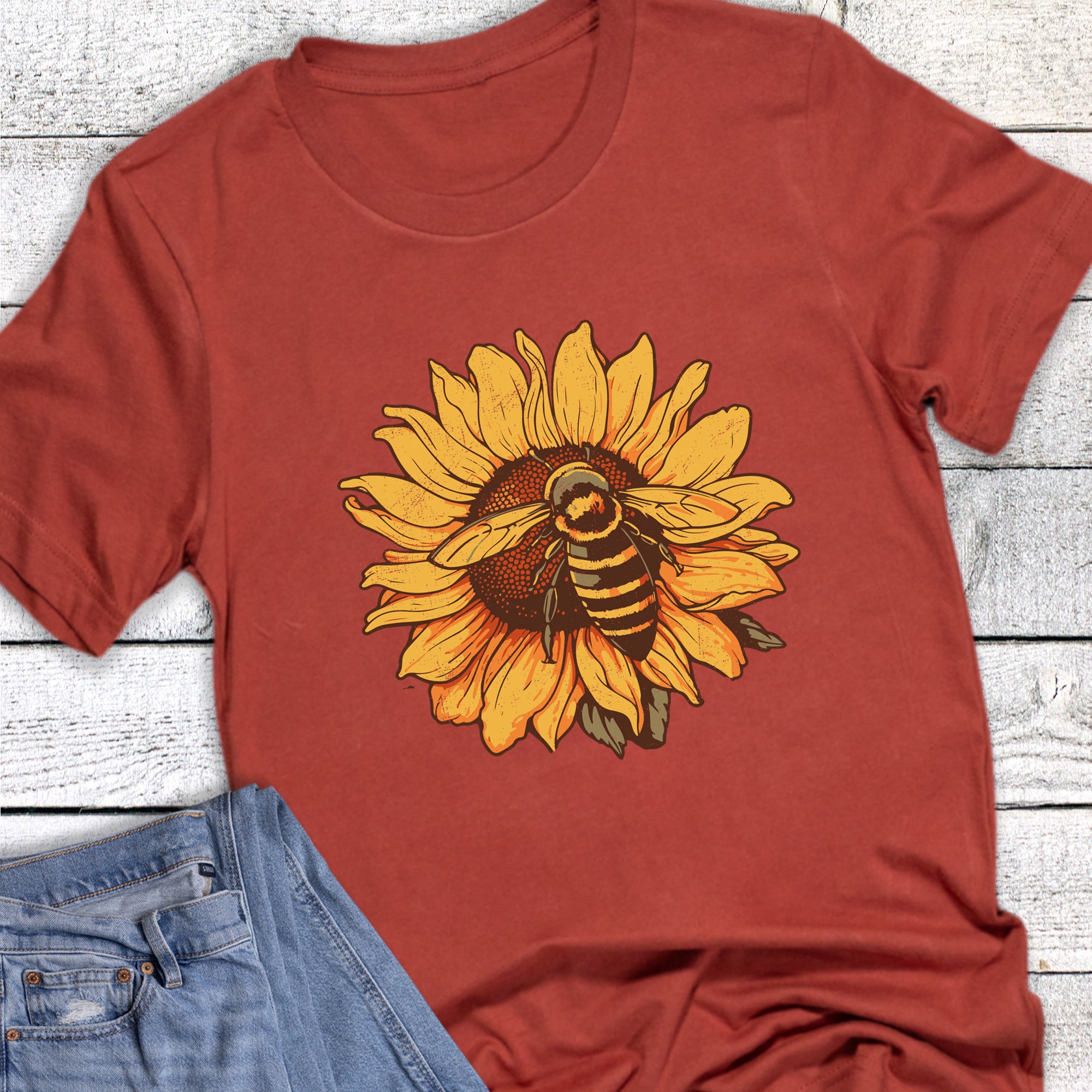 Bee and Sunflower Spring