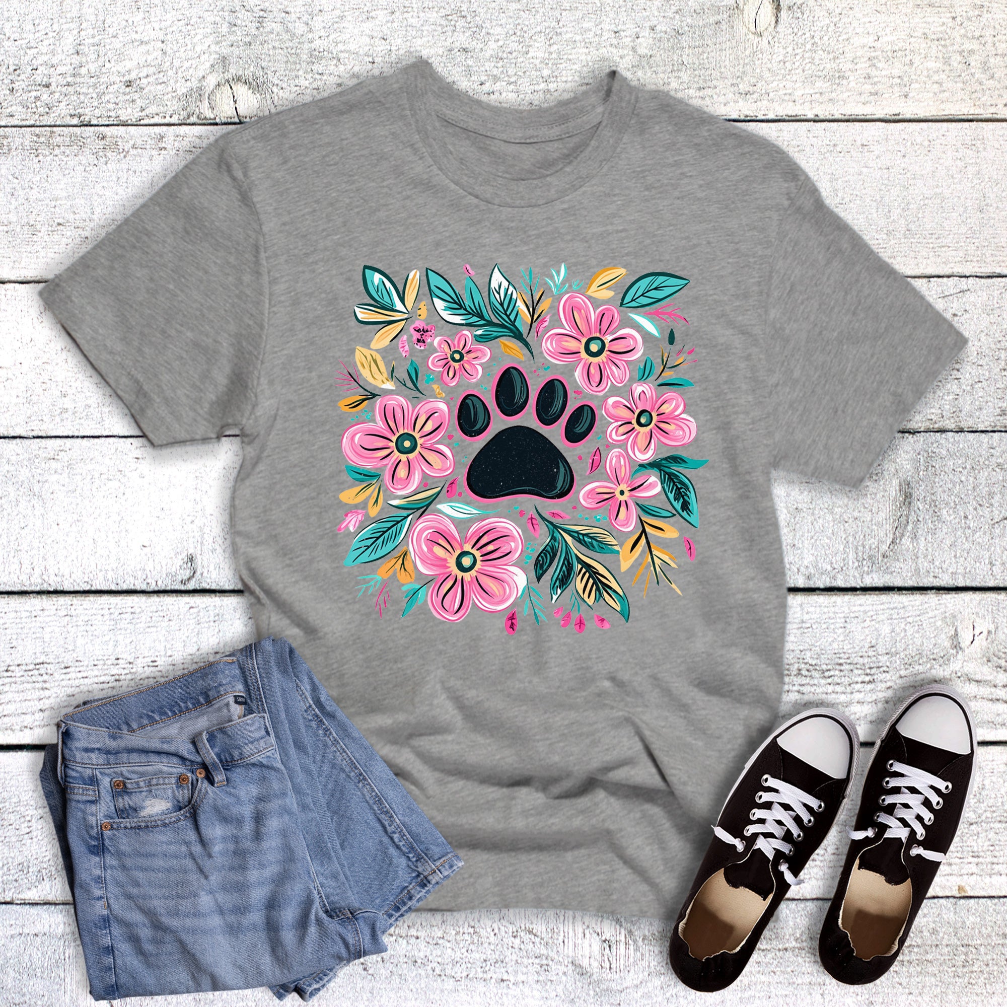 Boho Floral Pet Paw