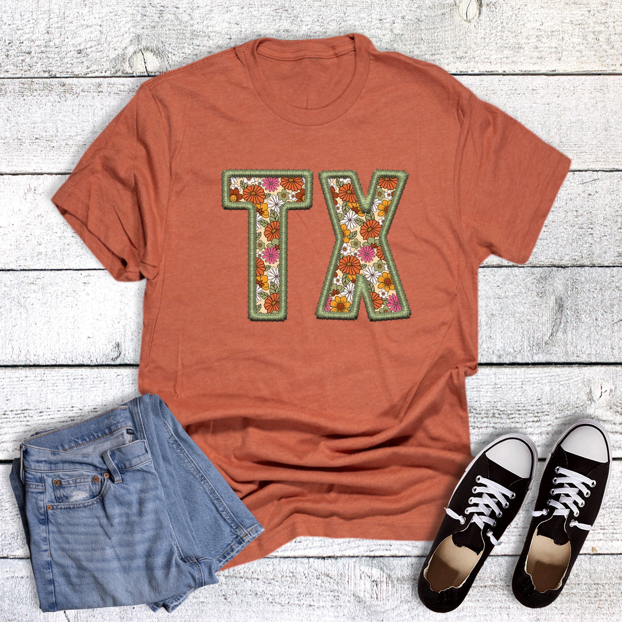 Boho Texas Faux Embroidery