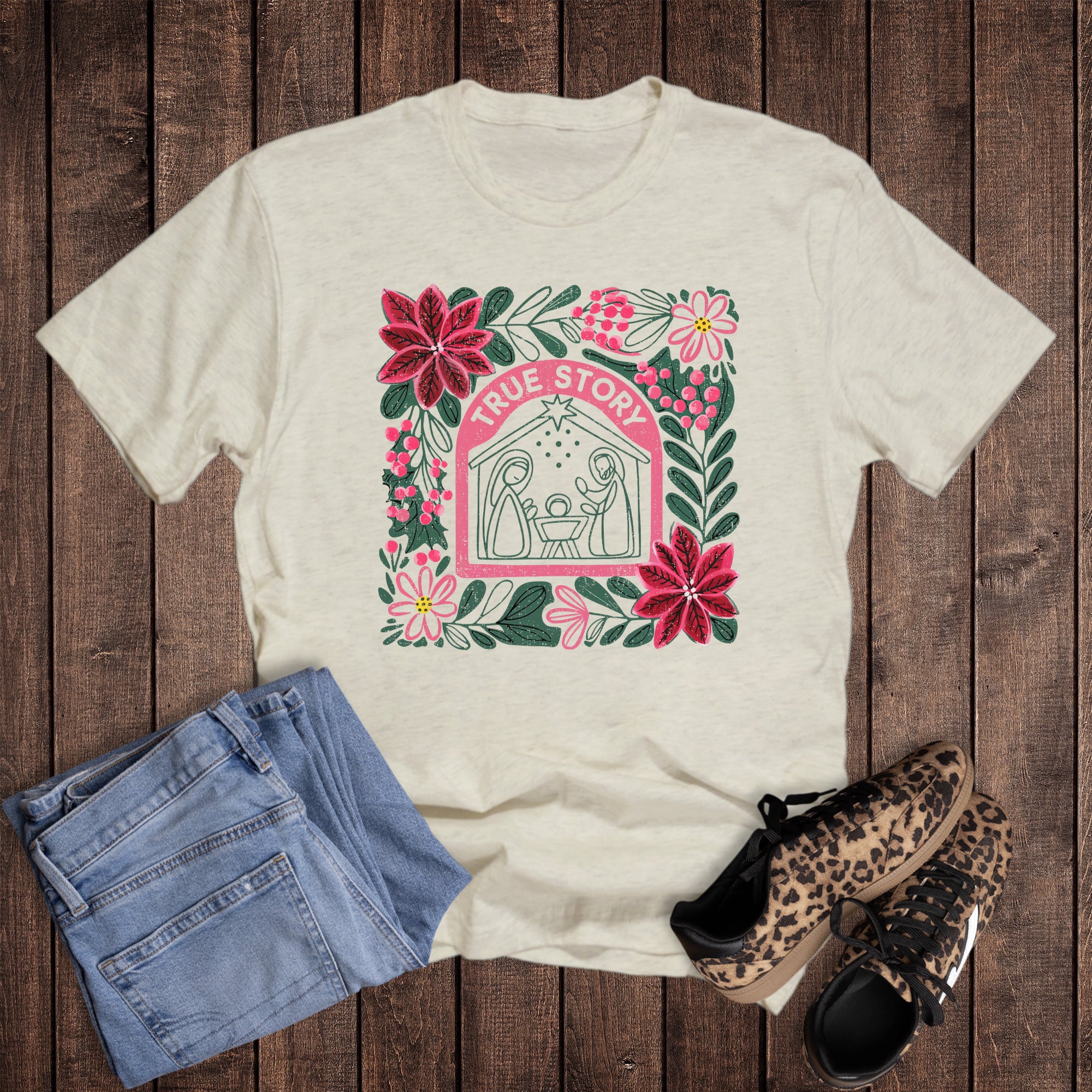 Boho True Story Nativity