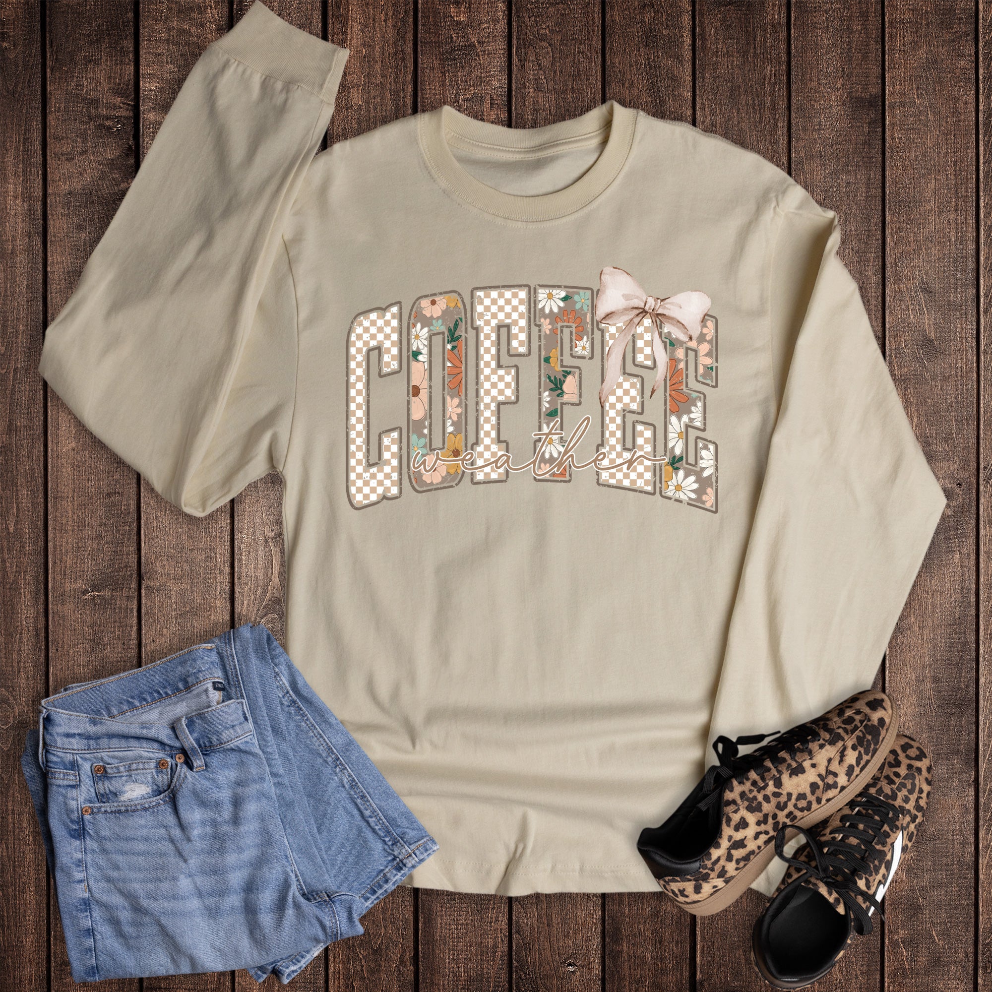 Boho Winter Coffee Weather Long Sleeve