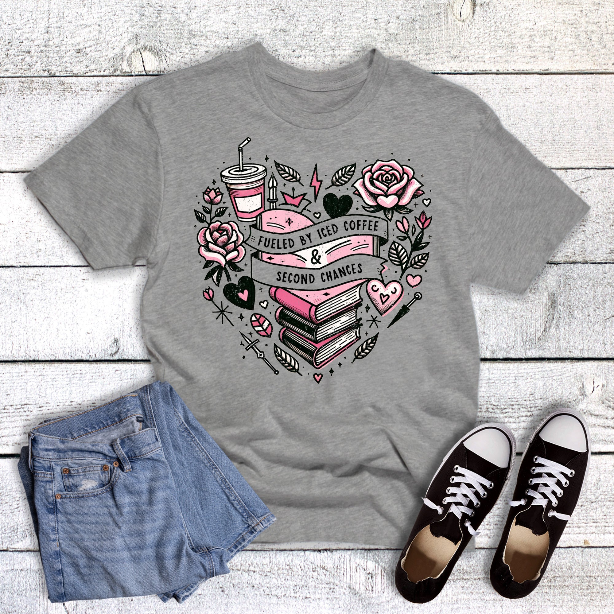 Books Reading Iced Coffee