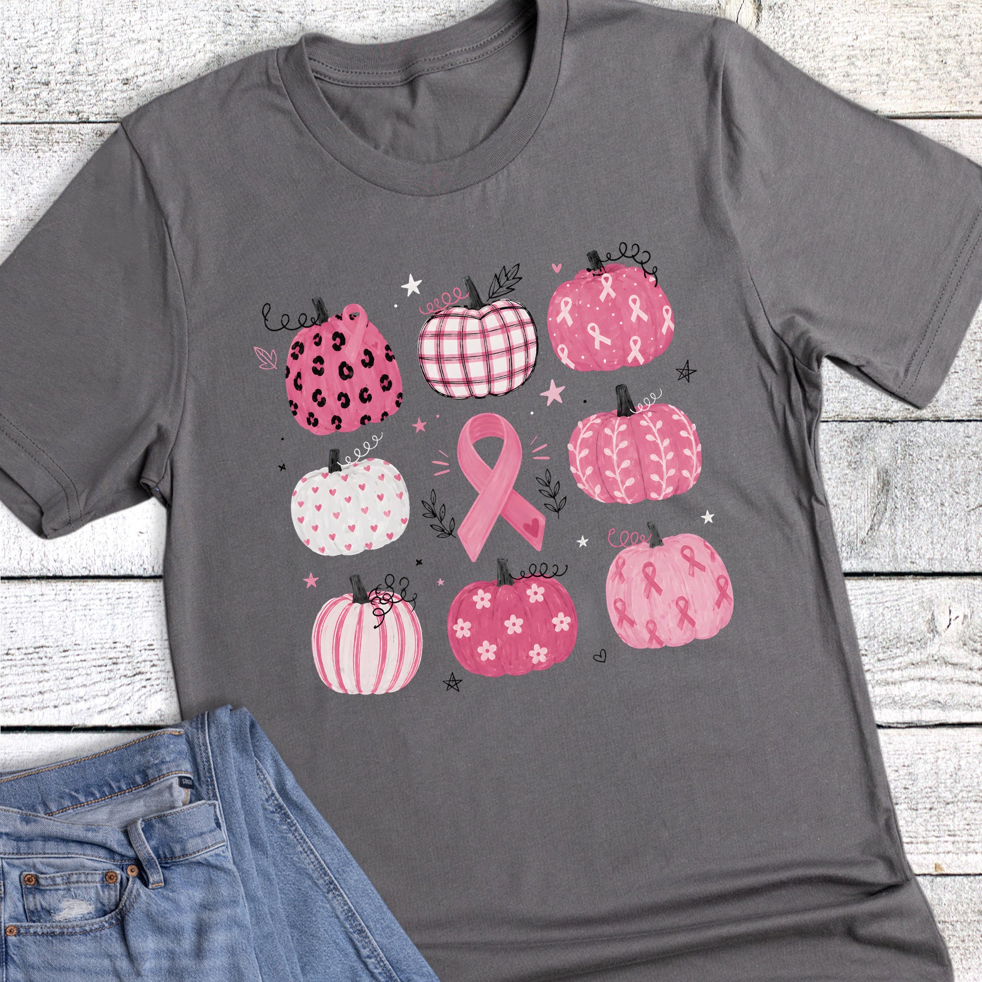 Breast Cancer Awareness Pumpkins Fall