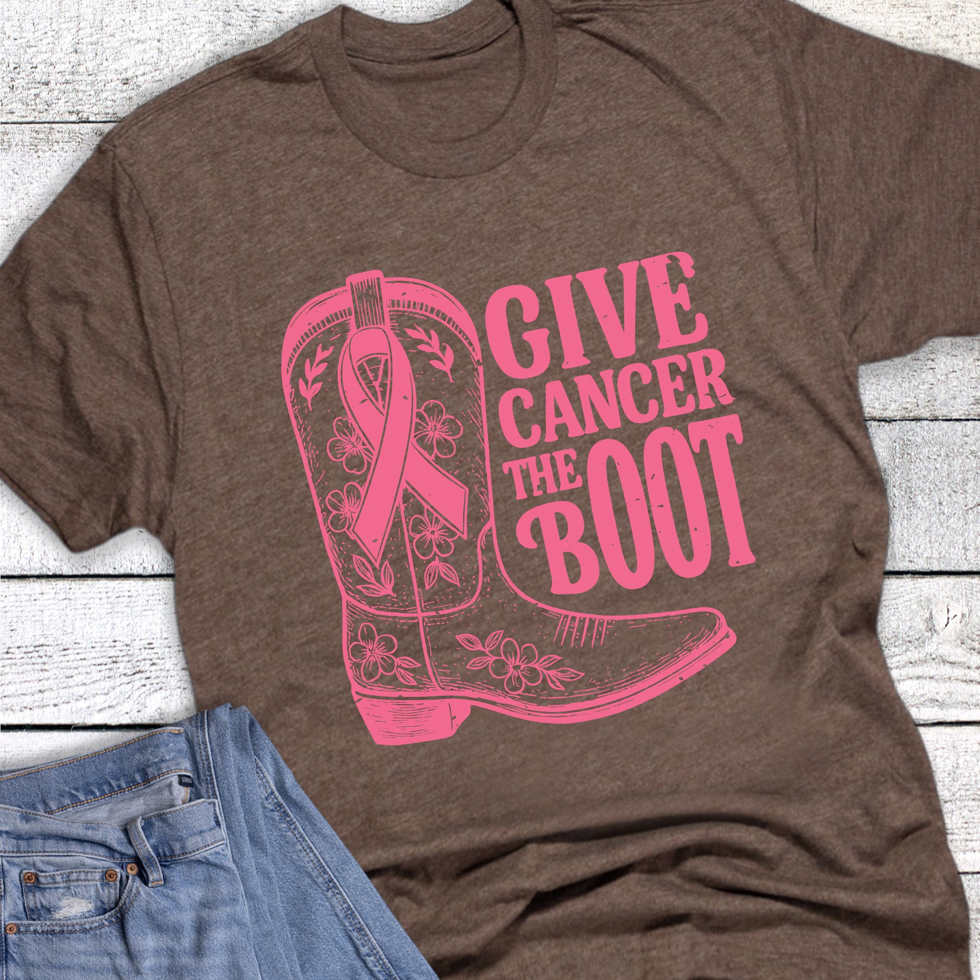 Breast Cancer Western Boot