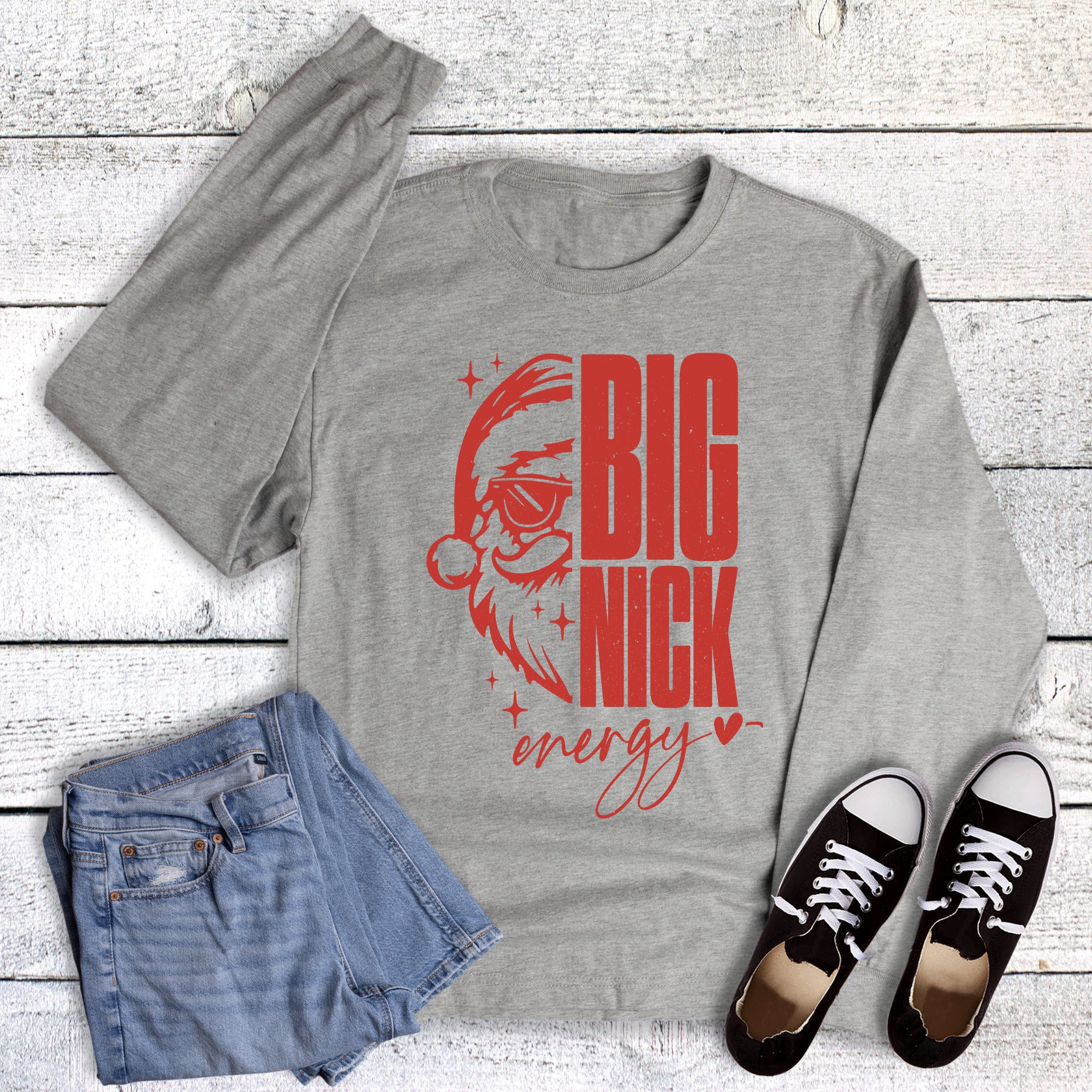 Christmas Big Nick Energy Long Sleeve
