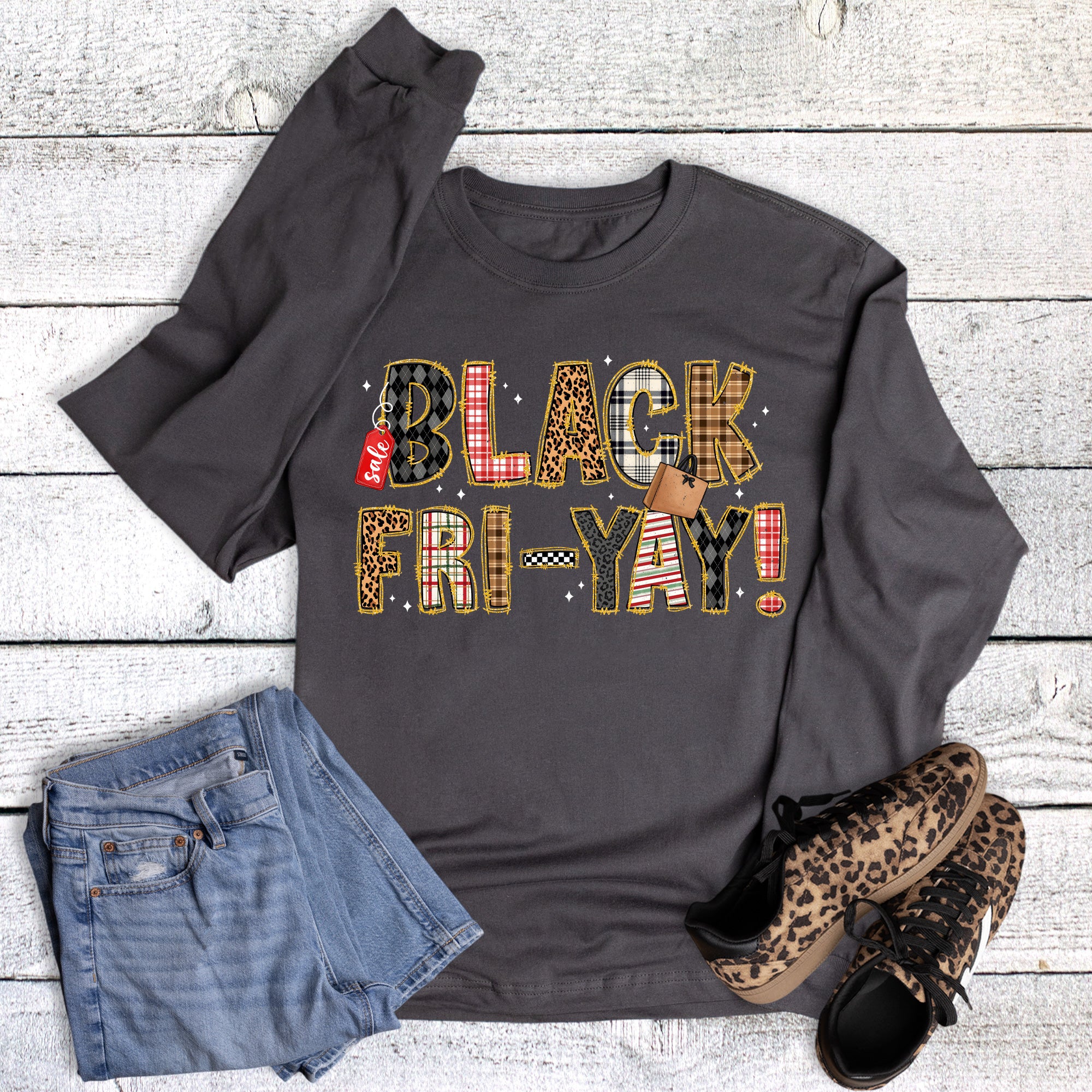 Christmas Black Fri-Yay Long Sleeve