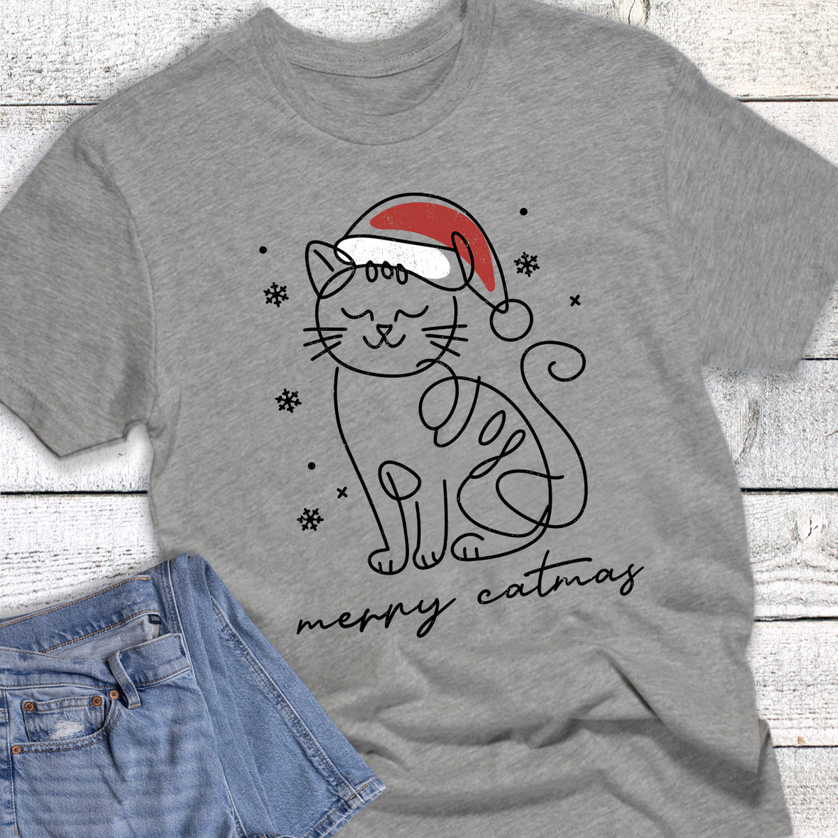 Christmas Cat Santa Merry Catmas