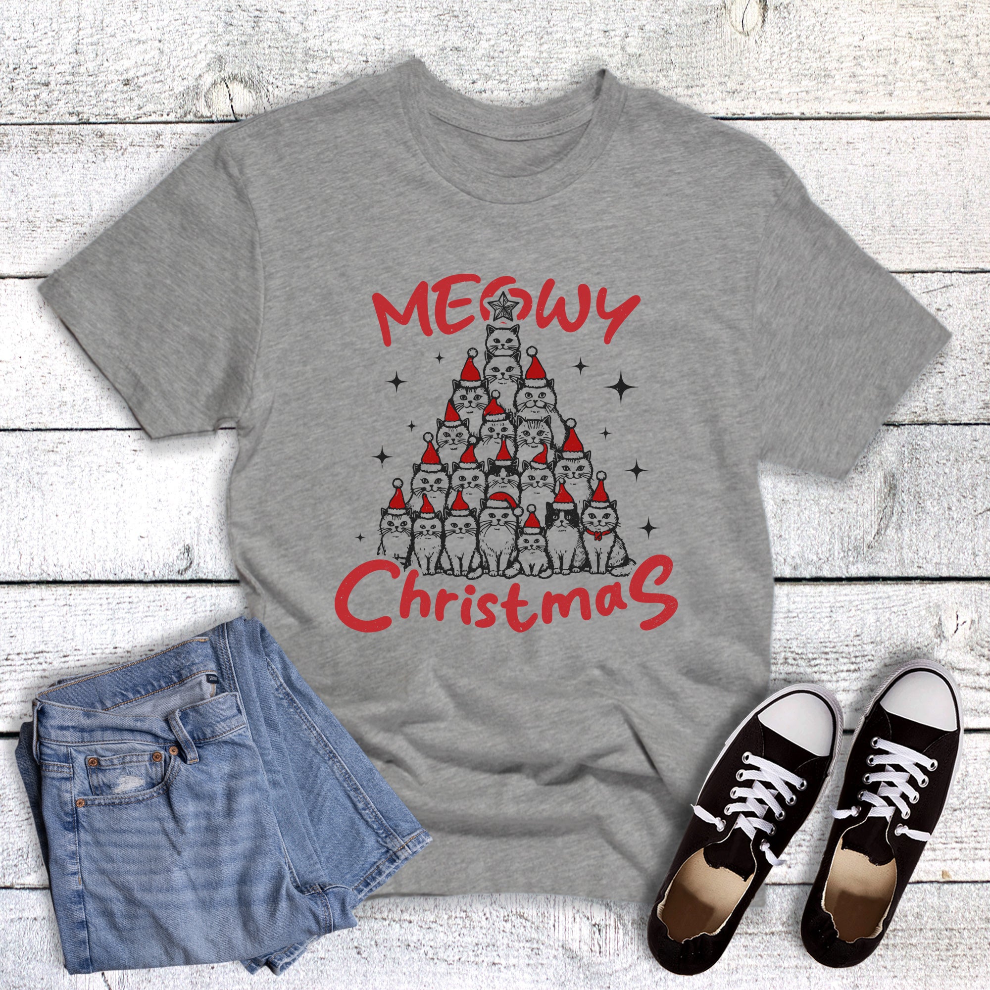 Christmas Cats Meowy Christmas