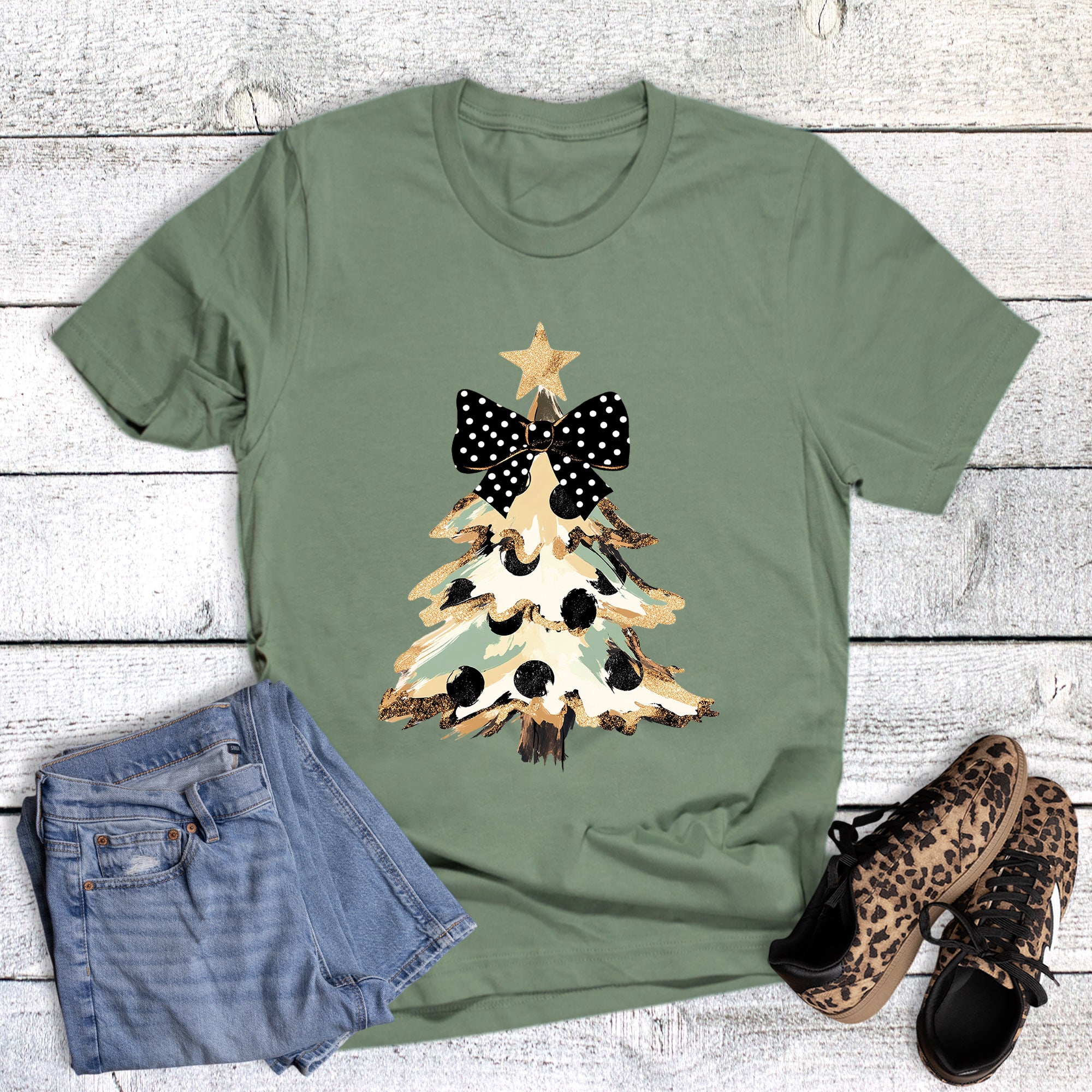 Christmas Coquette Camo Tree