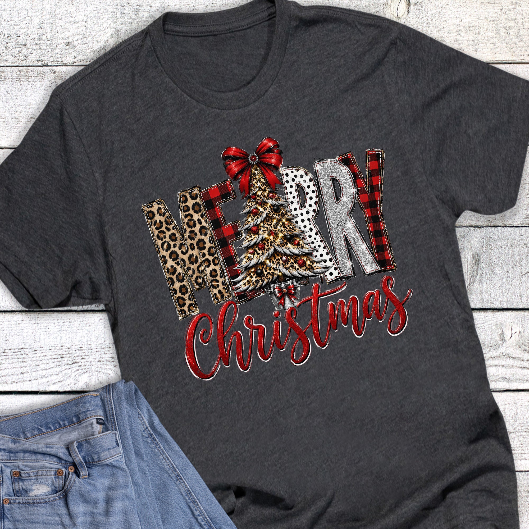 Christmas Coquette Merry Leopard Tree
