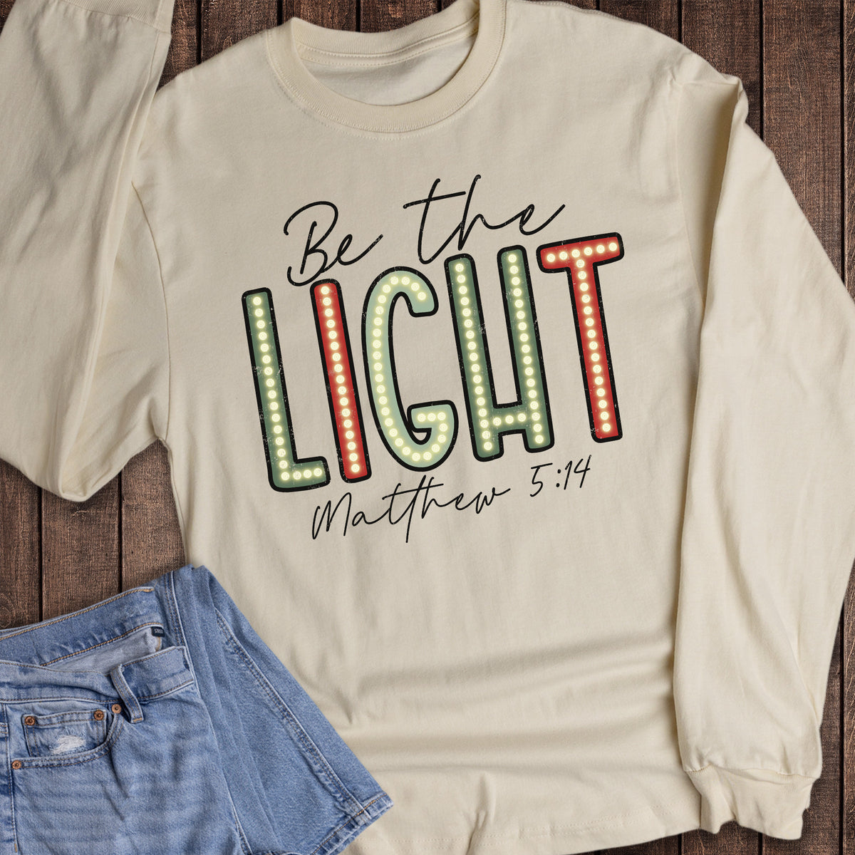 Christmas Faith Be the Light Matthew Long Sleeve