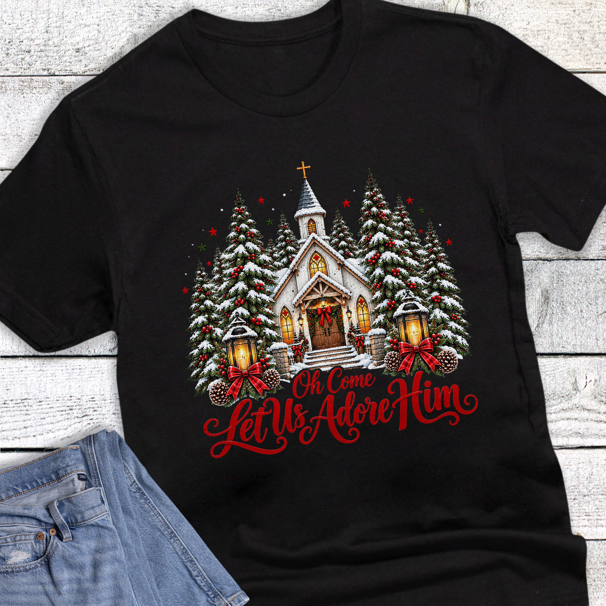 Christmas Faith Church Oh Come Let Us Adore
