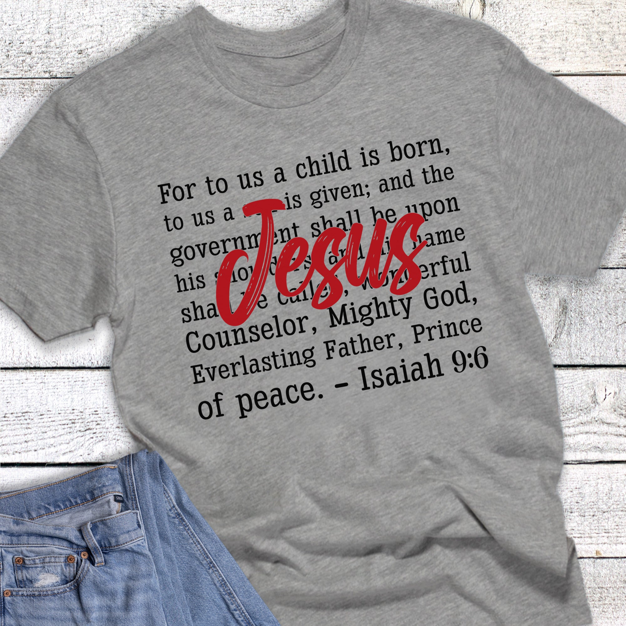 Christmas Faith For Unto Us a Child Jesus