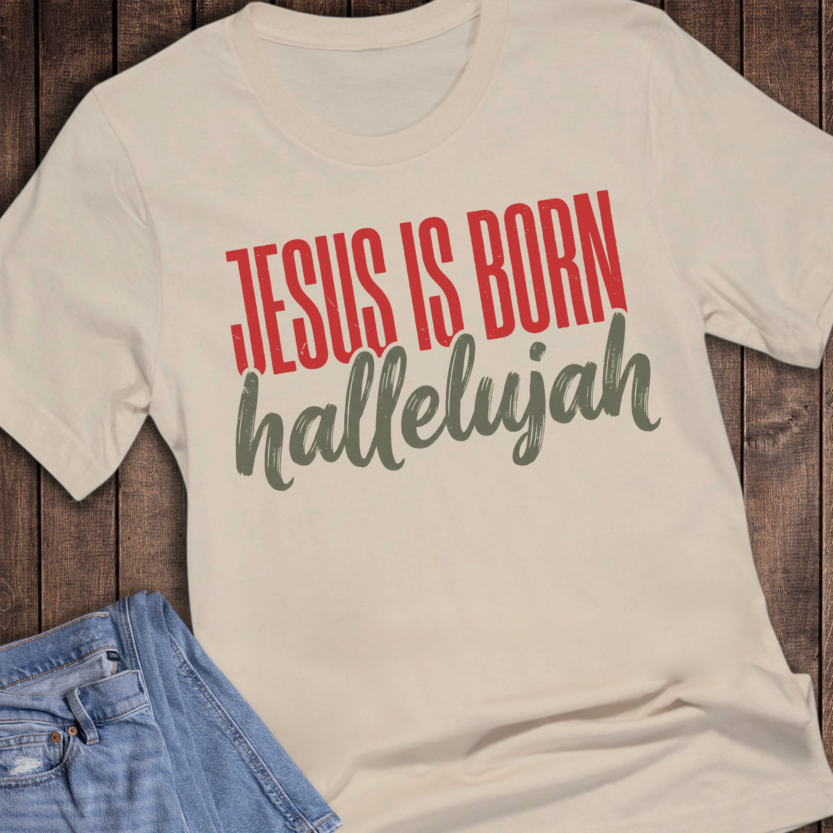 Christmas Faith Jesus is Born Hallelujah