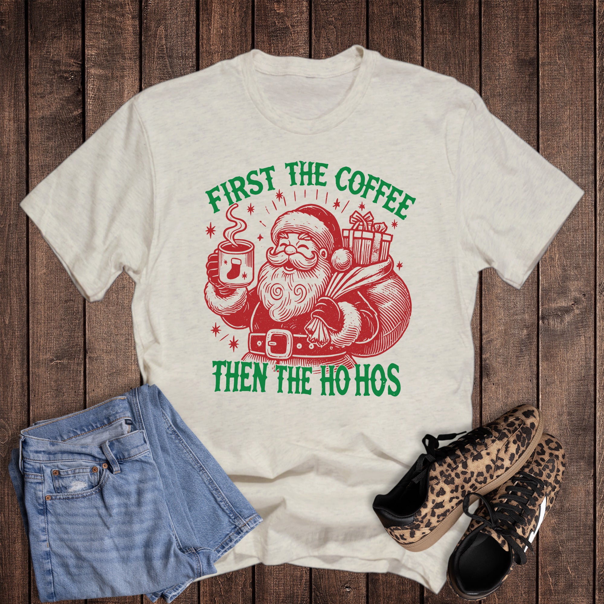 Christmas Funny Coffee Then Ho Hos