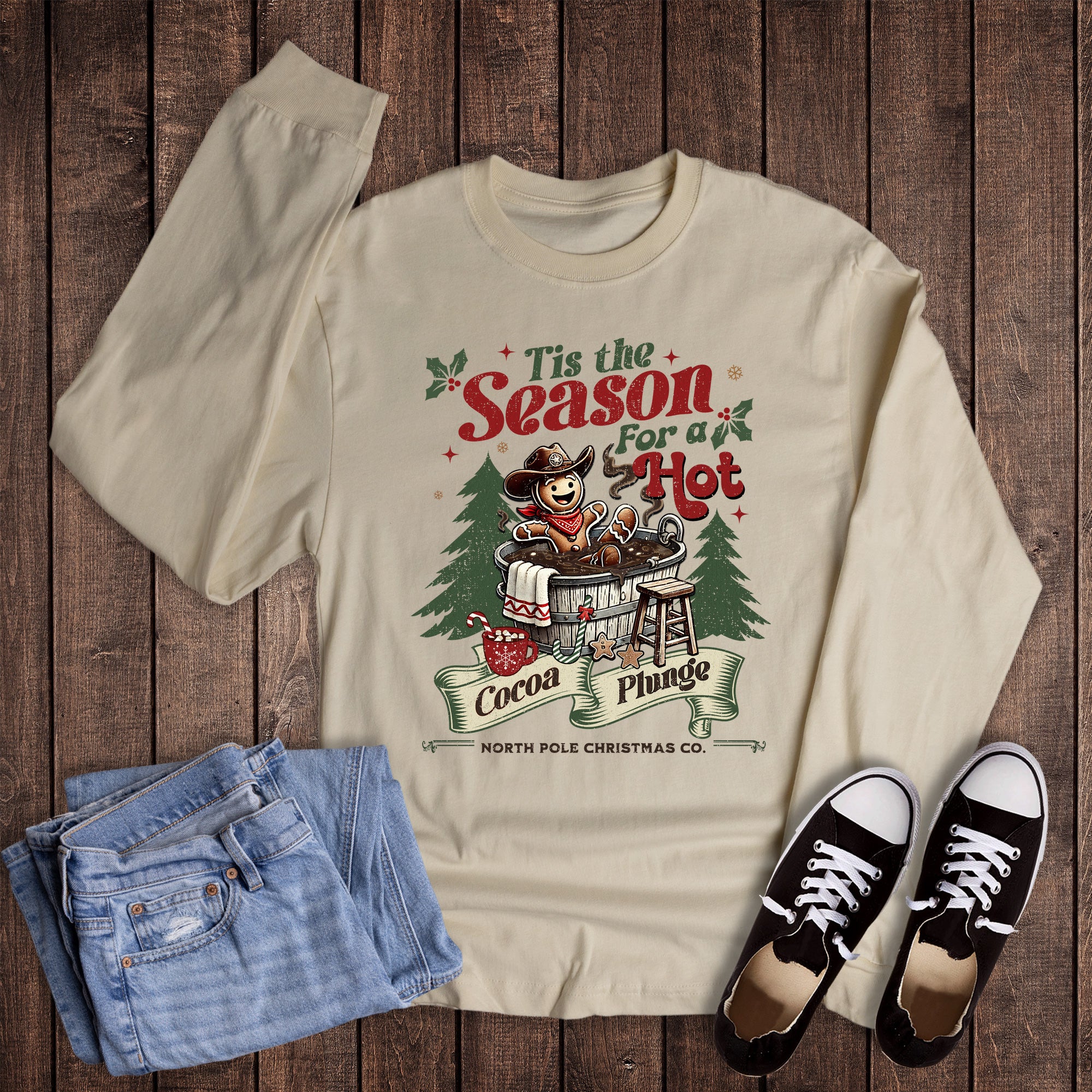 Christmas Hot Cocoa Plunge Long Sleeve