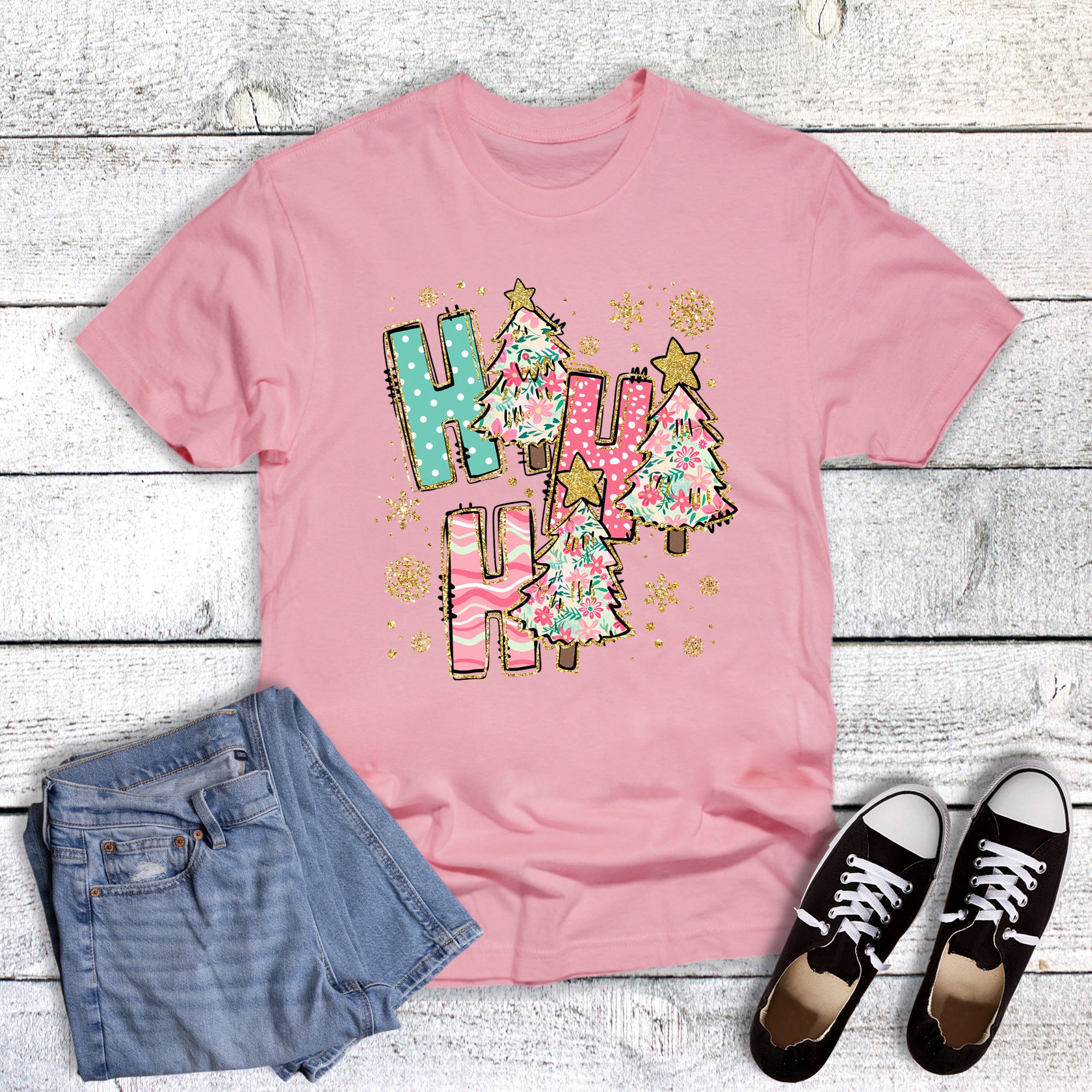 Christmas Multi Pattern Ho Ho Ho