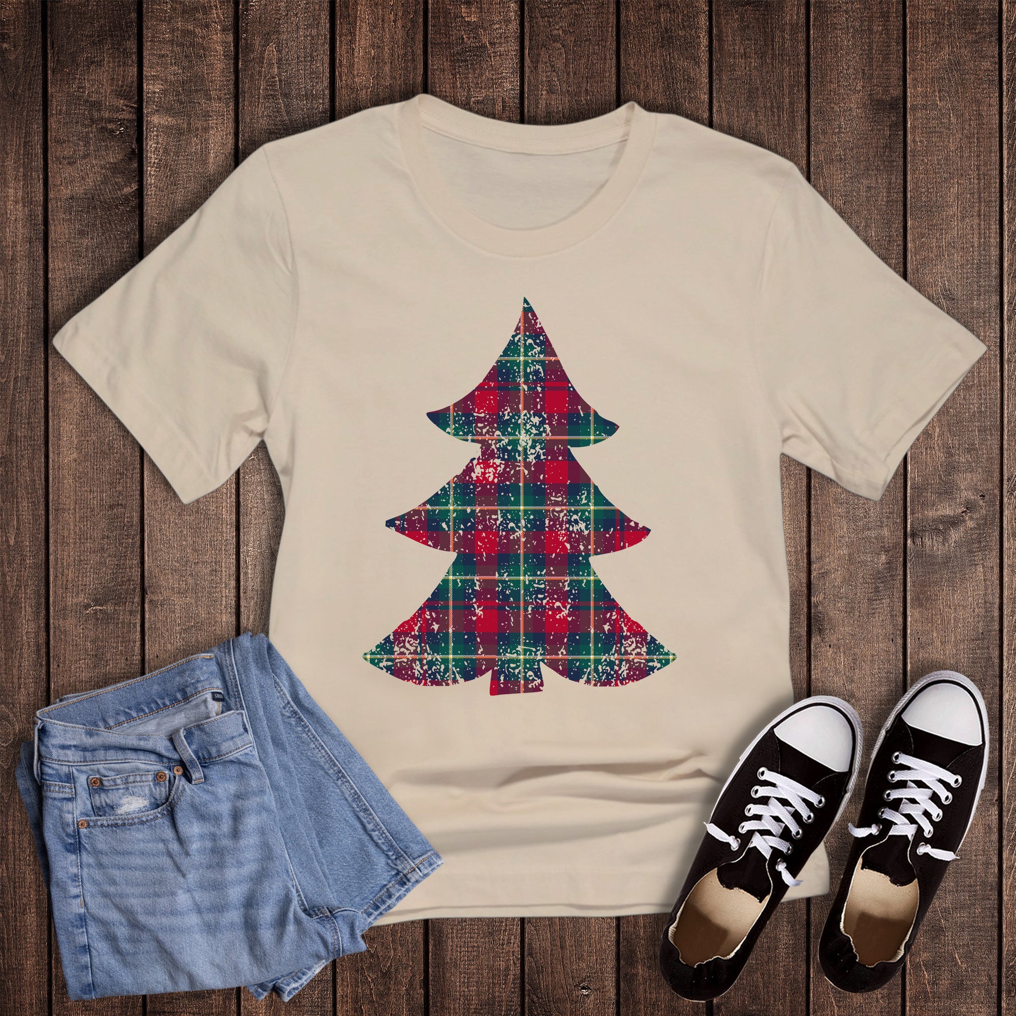Christmas Preppy Plaid Tree