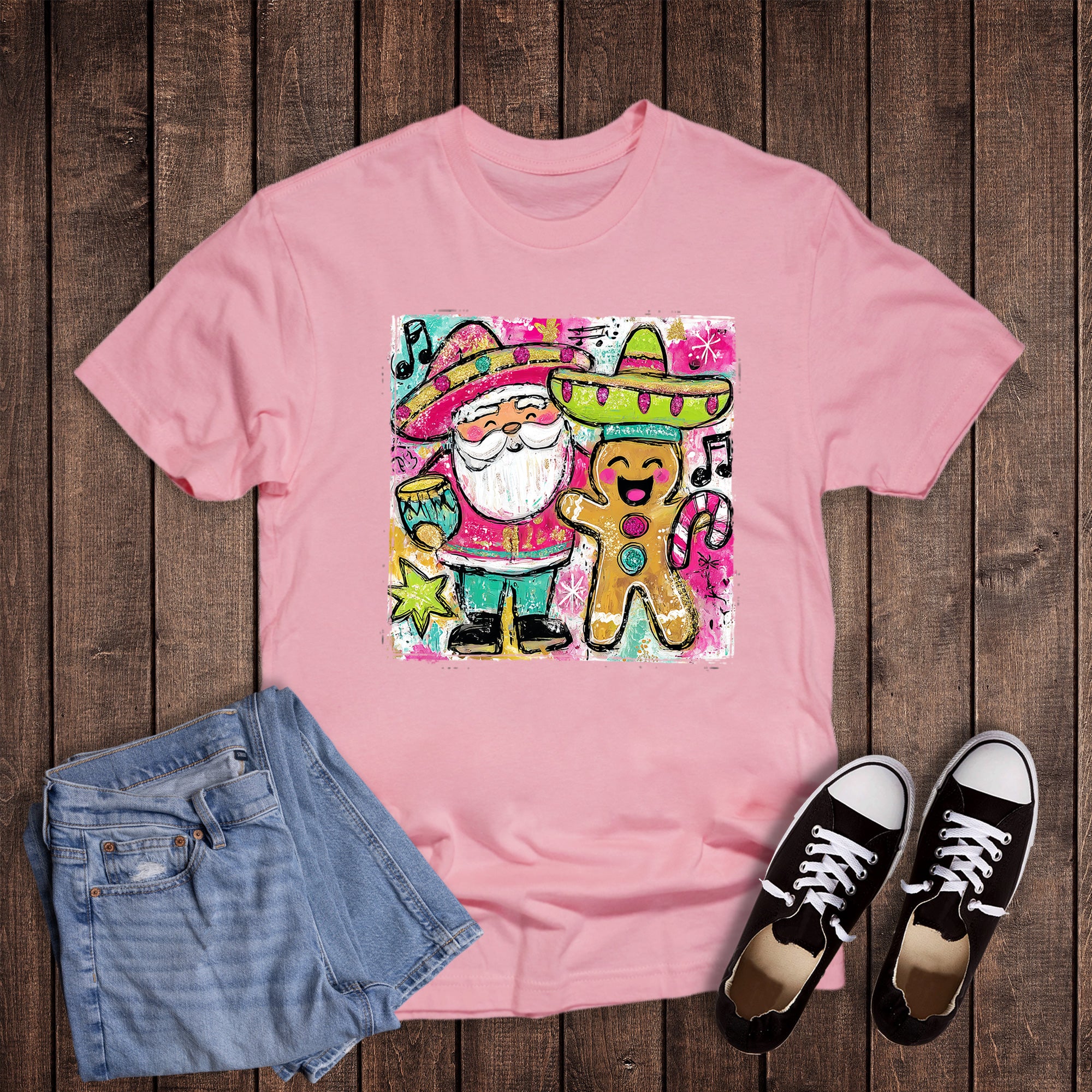 Christmas Santa and Gingerbread with Sombreros