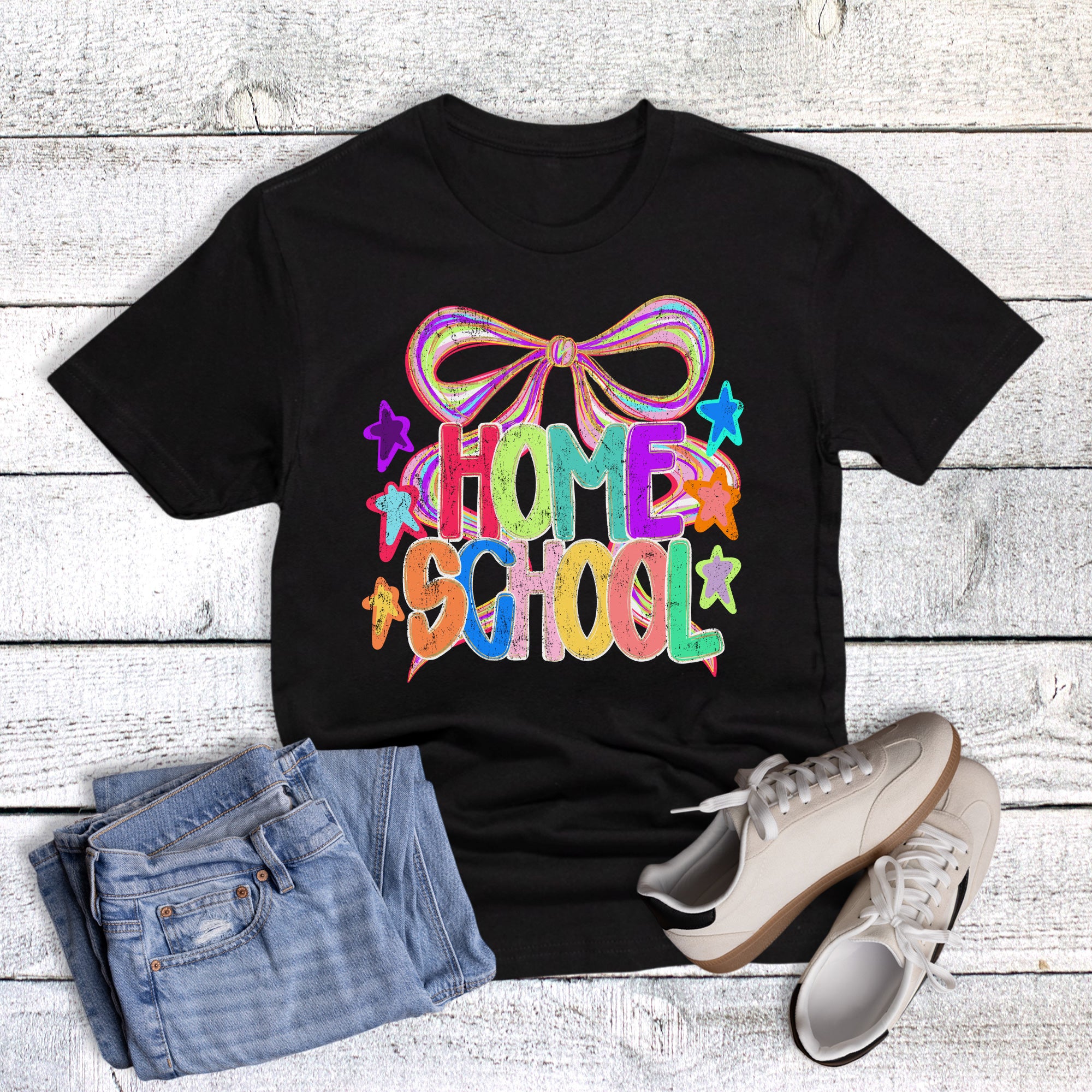 Coquette Bow Stars Homeschool