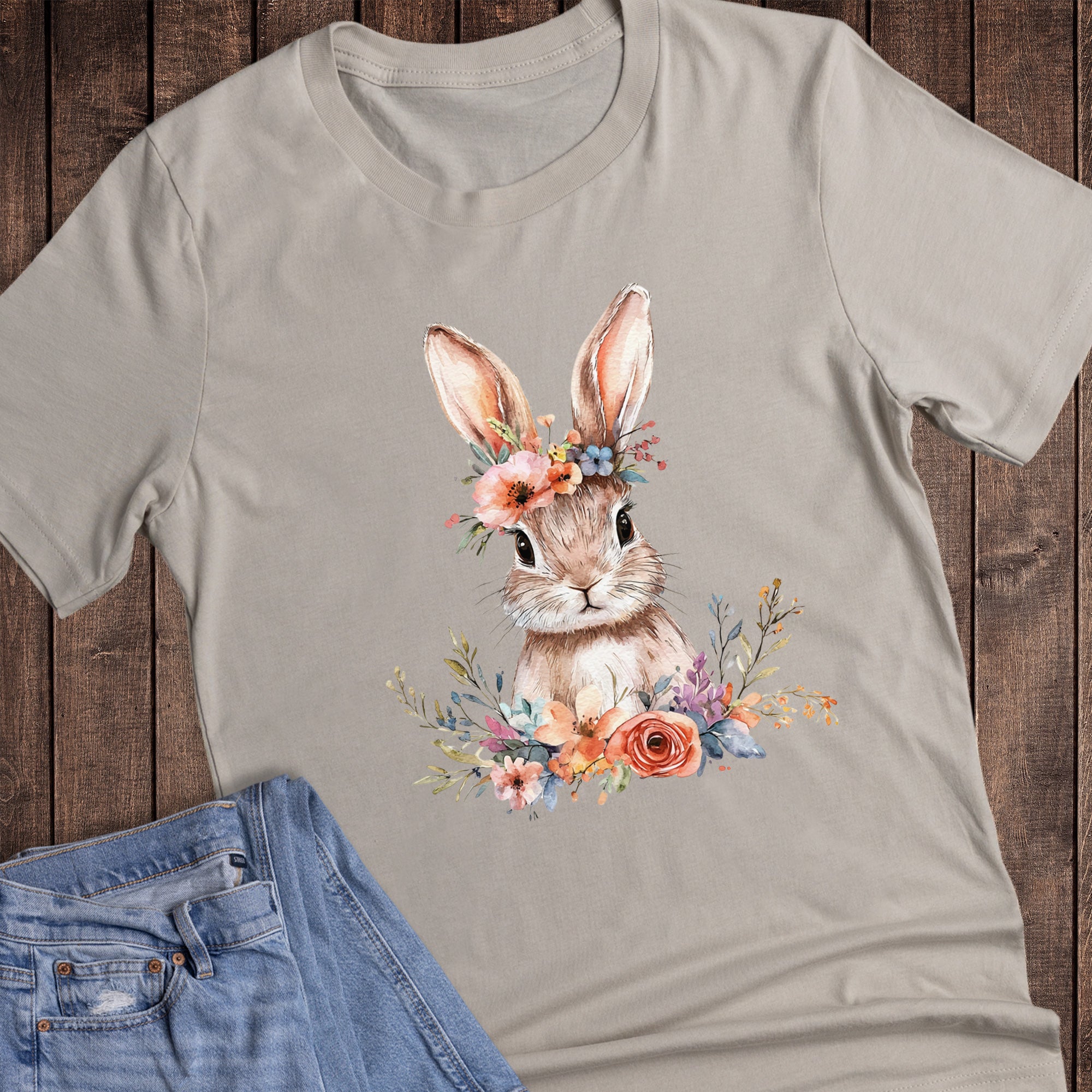 Easter Boho Floral Headpiece Bunny