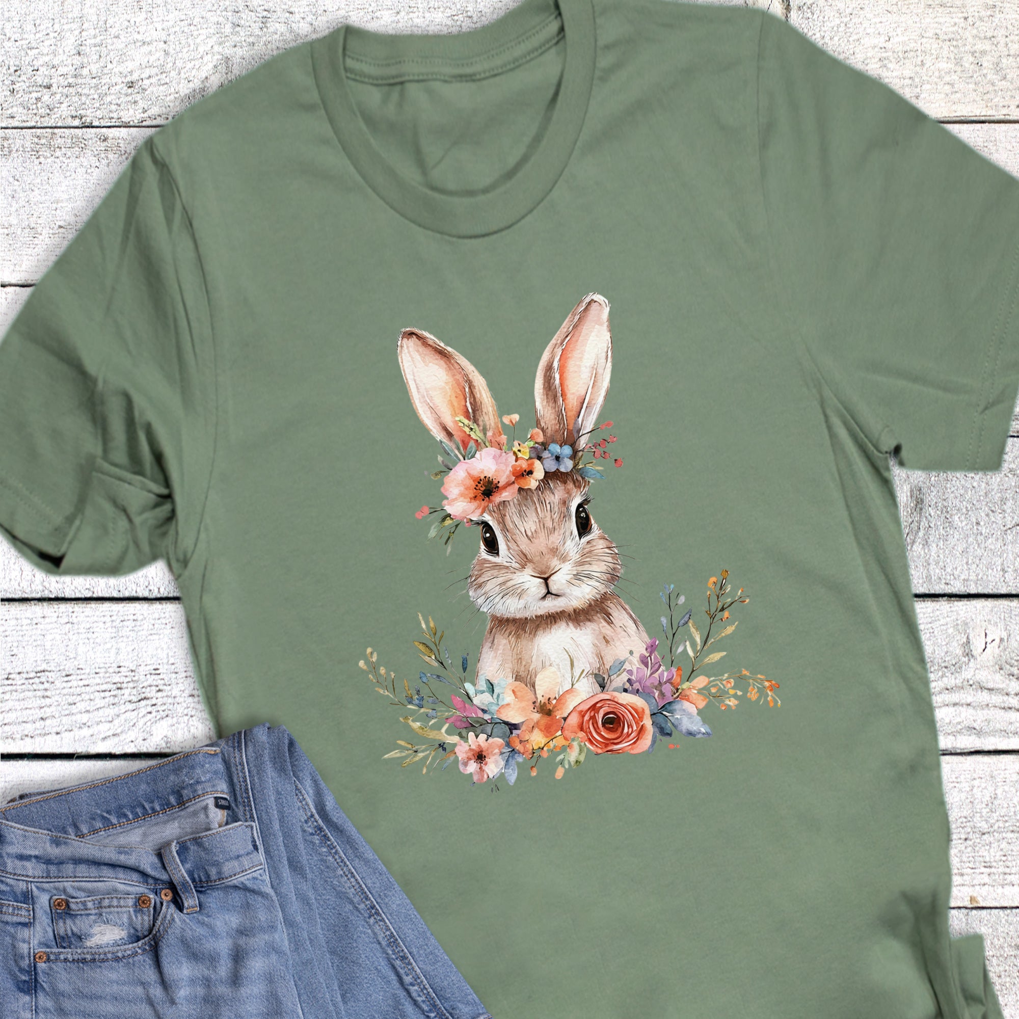 Easter Boho Floral Headpiece Bunny