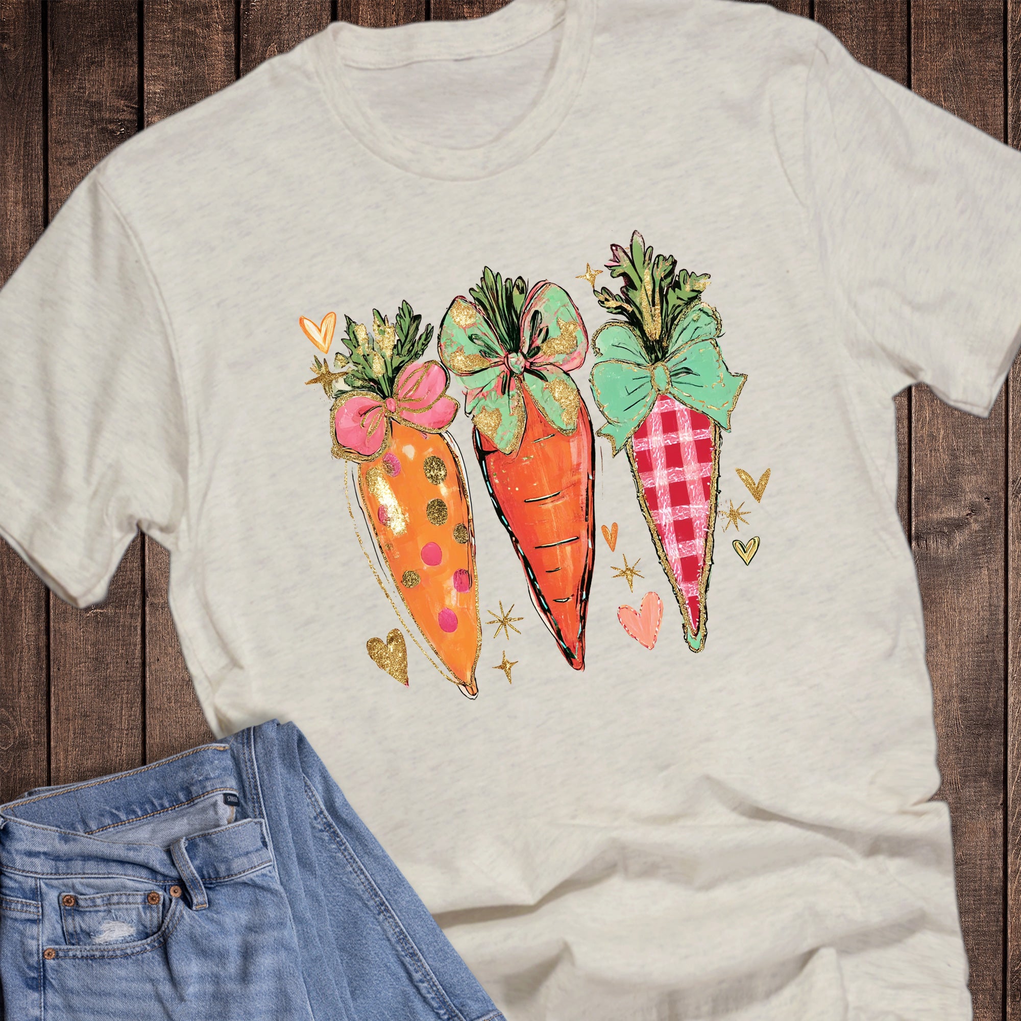 Easter Carrot Trio Whimsical