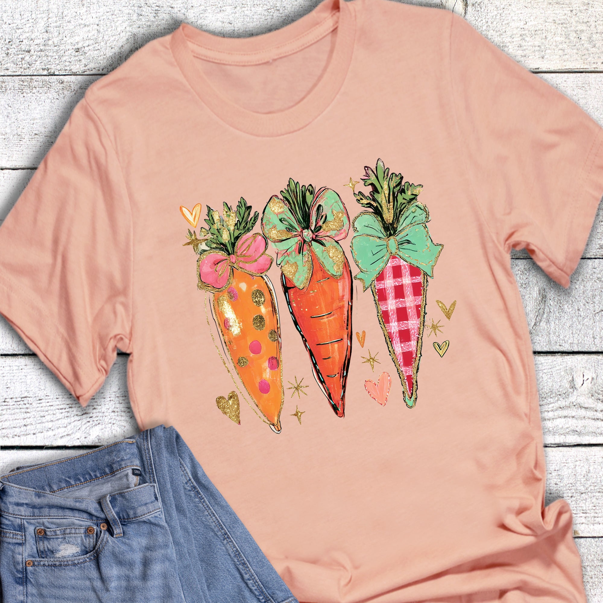 Easter Carrot Trio Whimsical