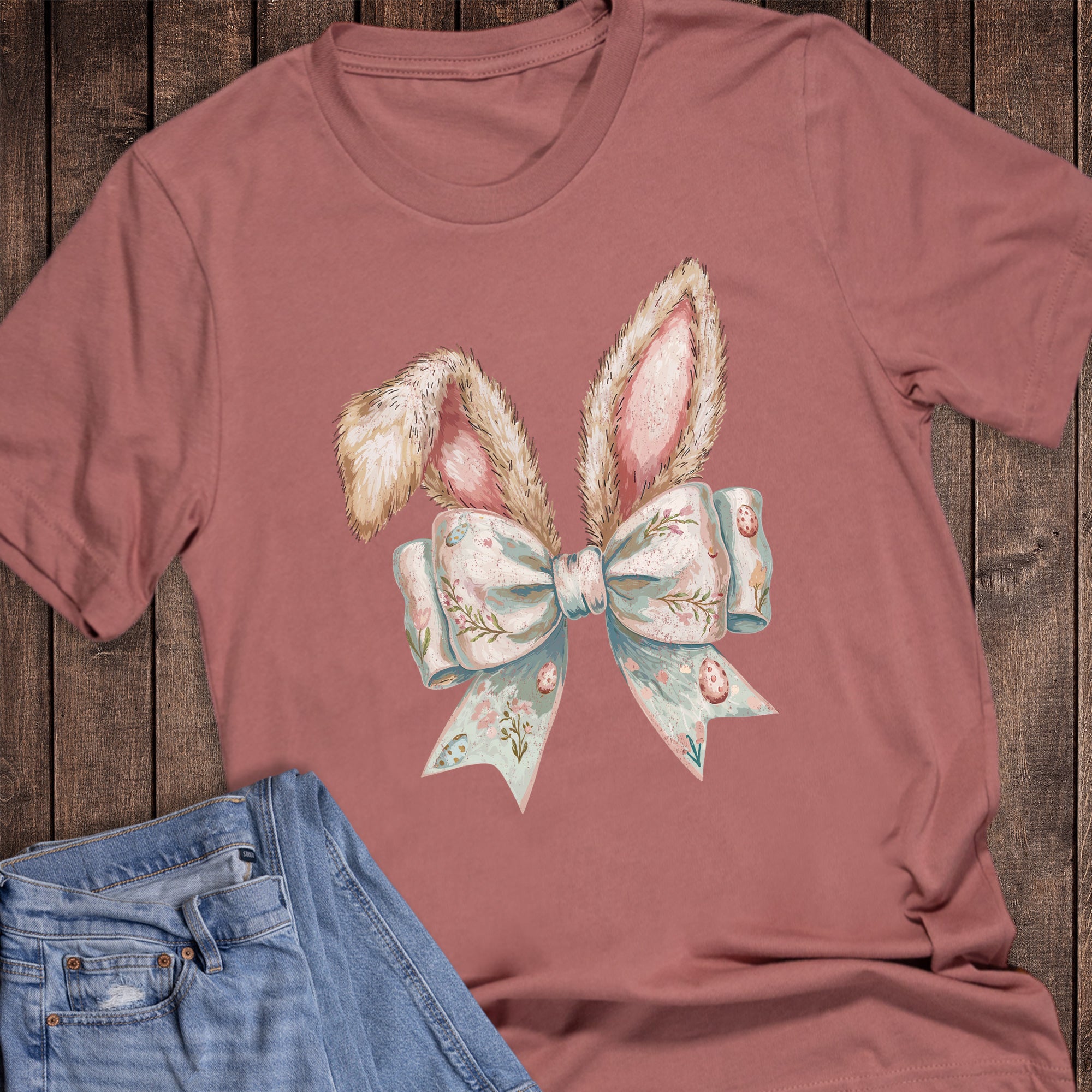 Easter Coquette Bunny Ears and Bow