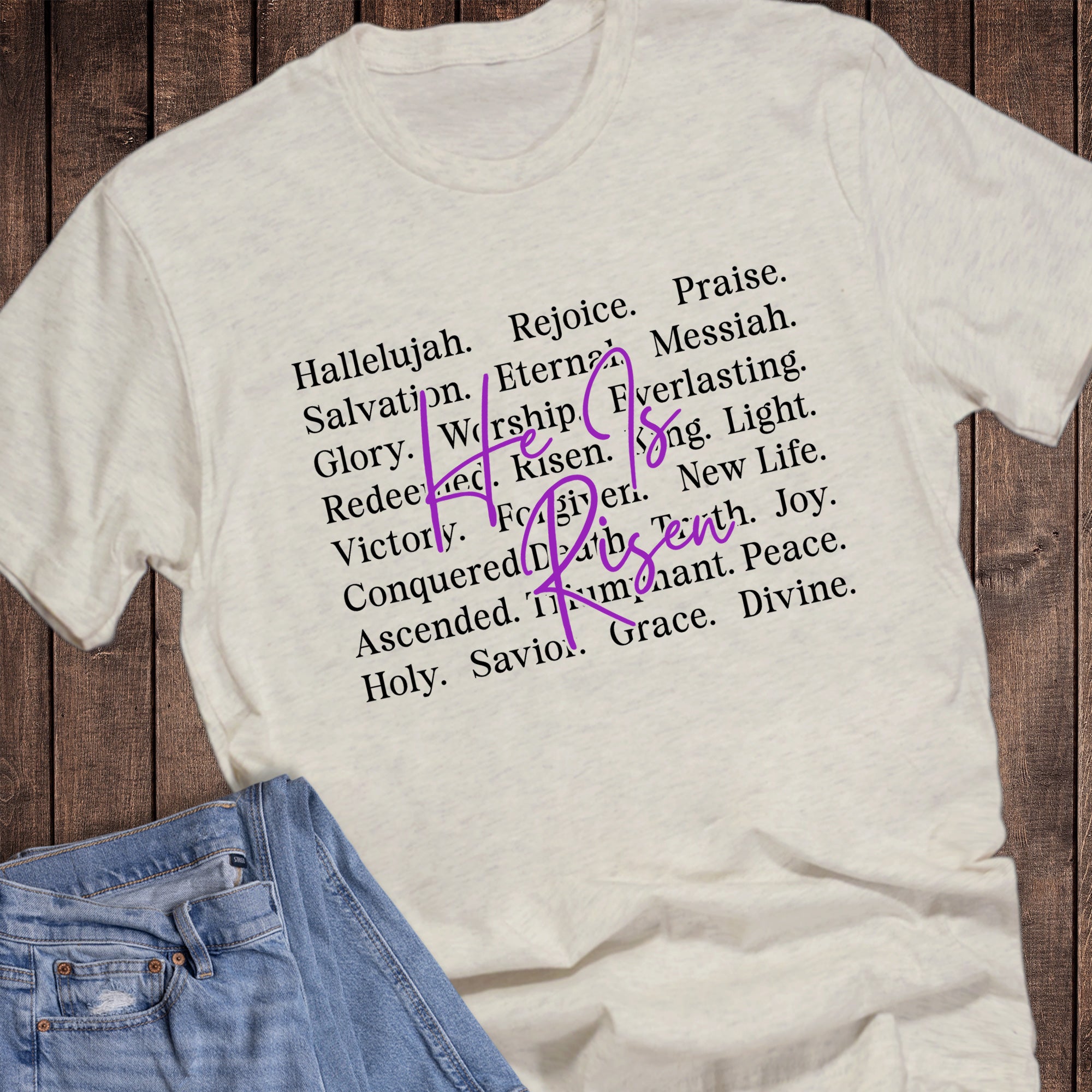 Easter Faith He is Risen Hallelujah