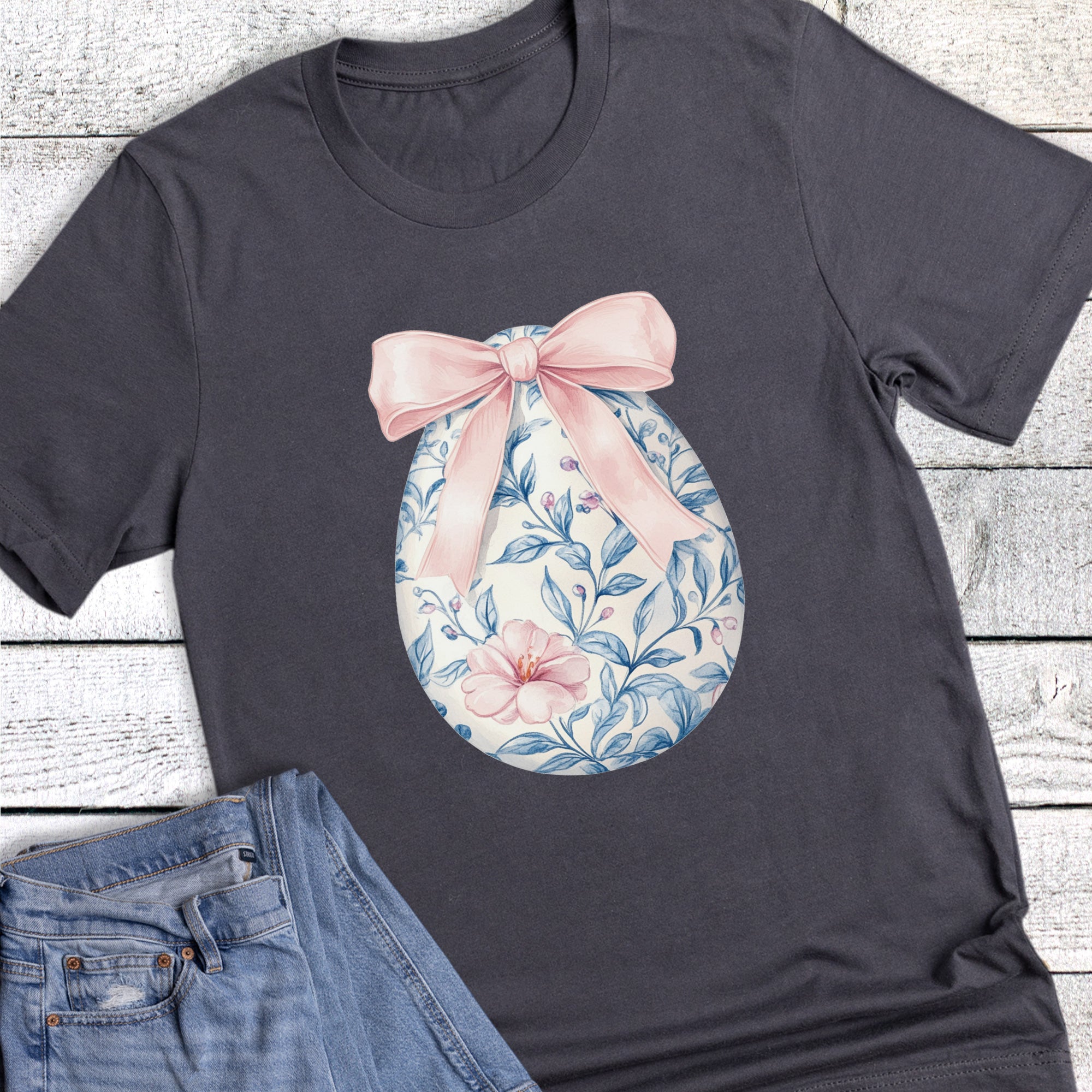 Easter Toile Chinoiserie Egg