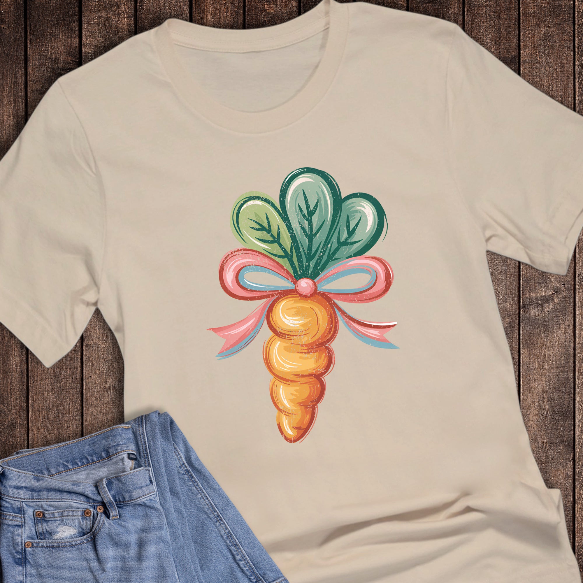 Easter Whimsical Carrot with Bow