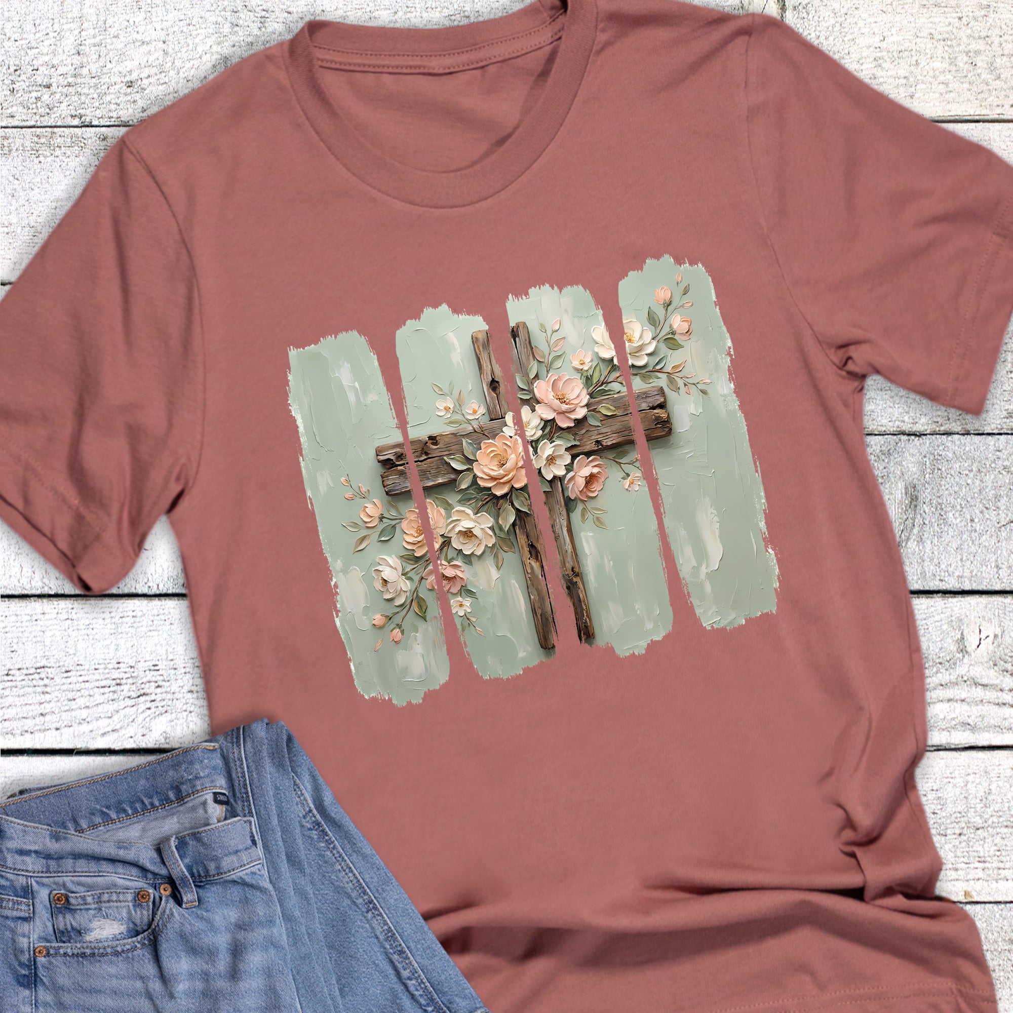 Faith Floral Cross