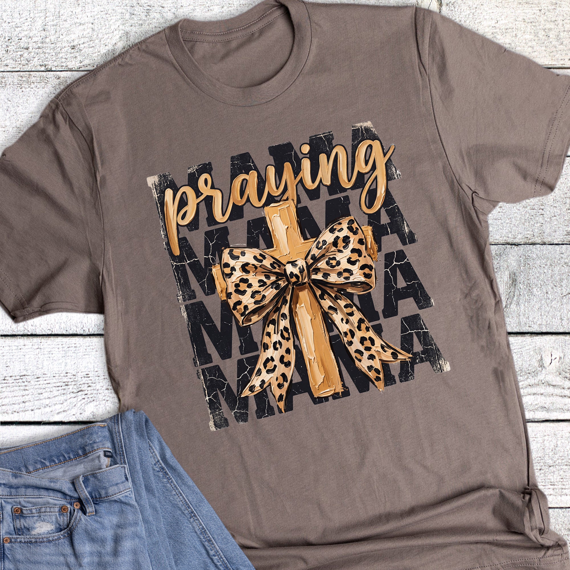 Faith Praying Mama Stack Cross
