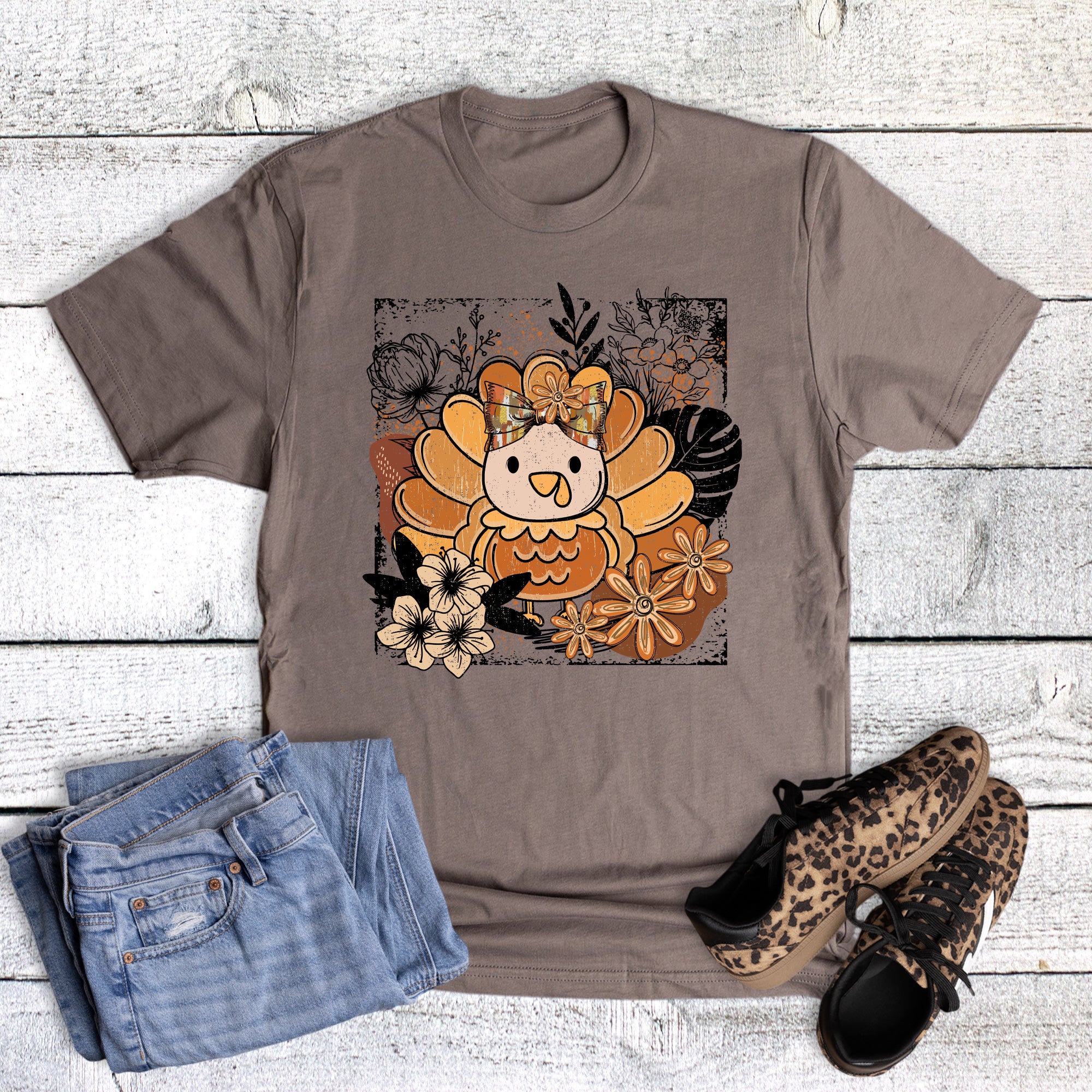 Fall Boho Floral Turkey