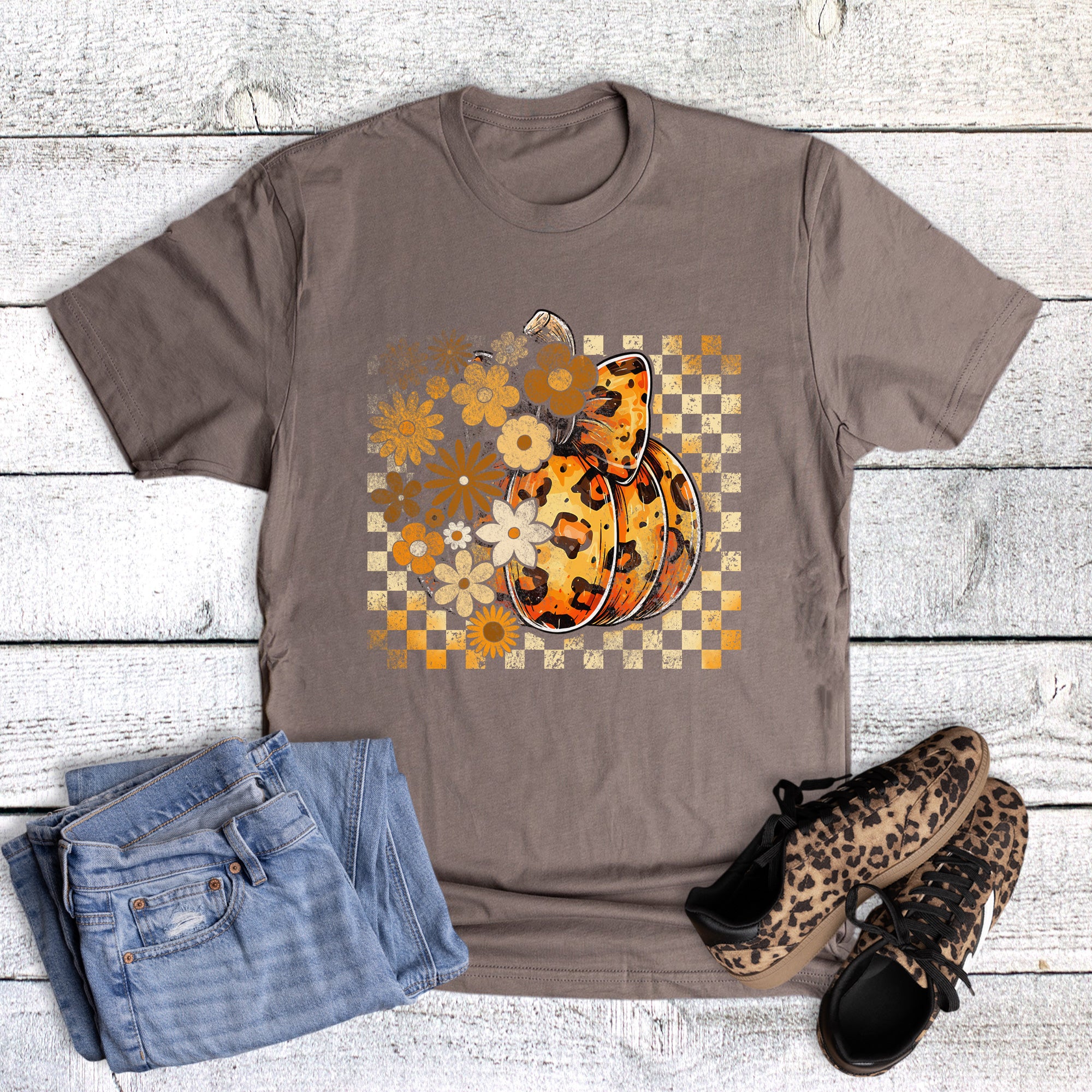 Fall Boho Leopard Pumpkin