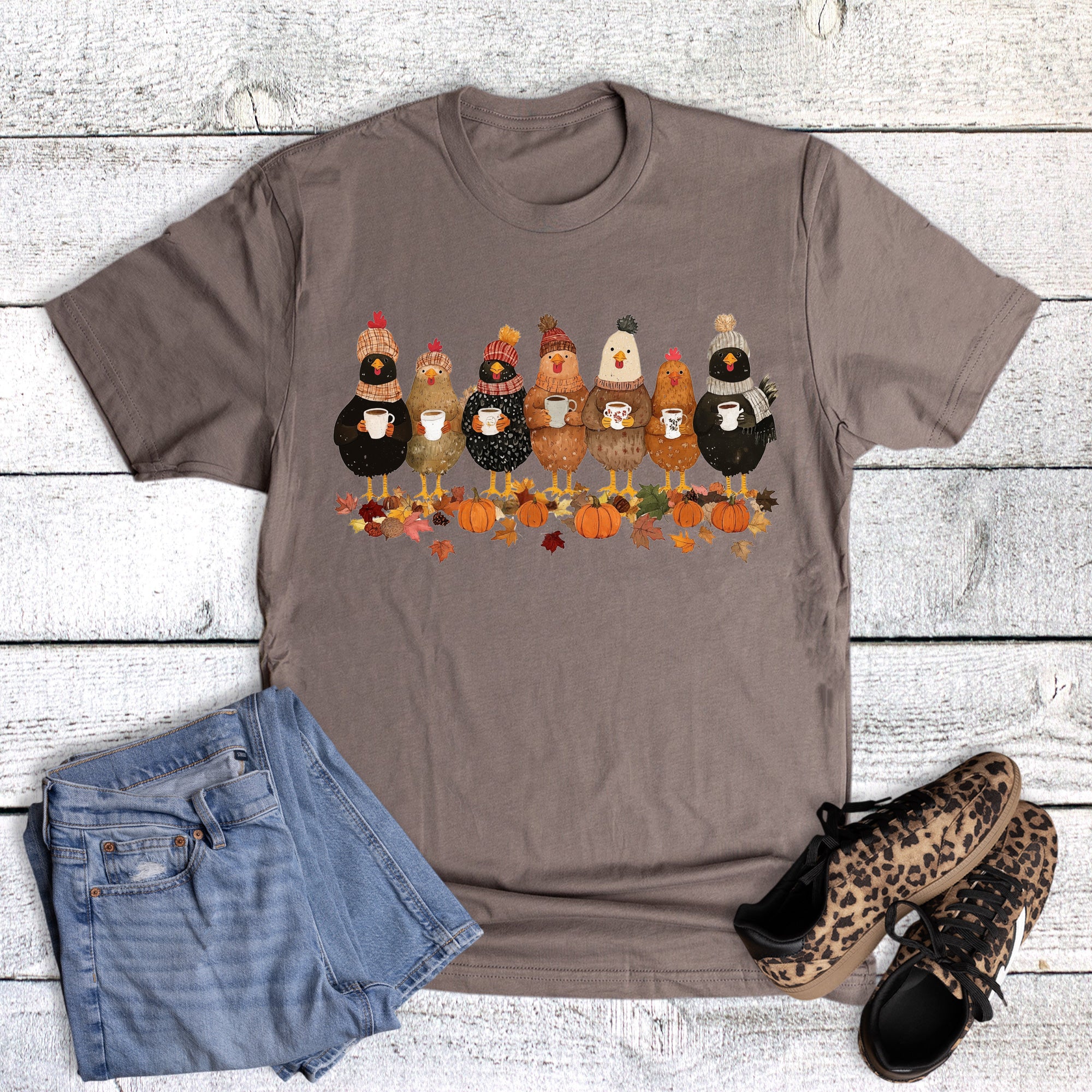 Fall Chickens with Coffee