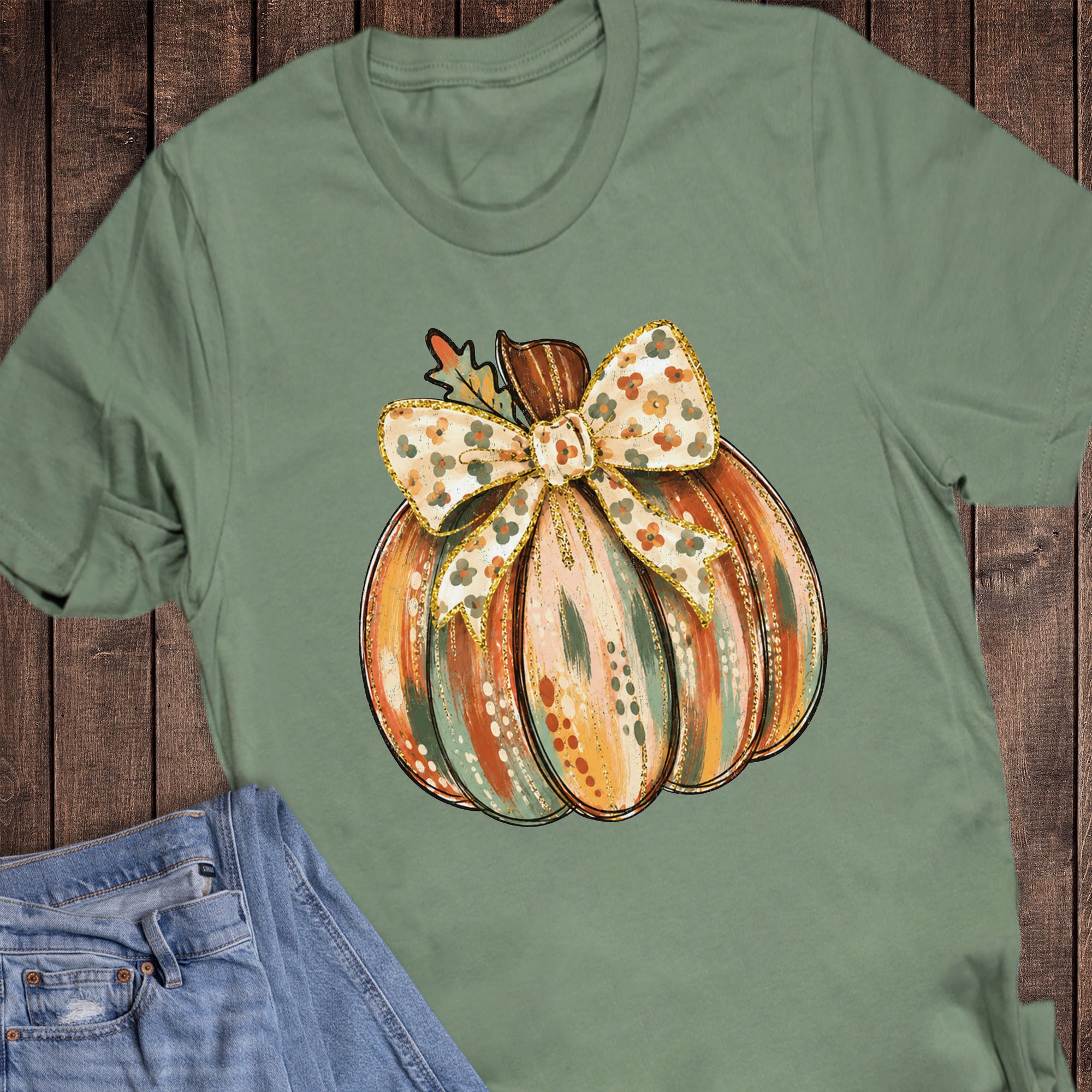 Fall Colorful Coquette Pumpkin