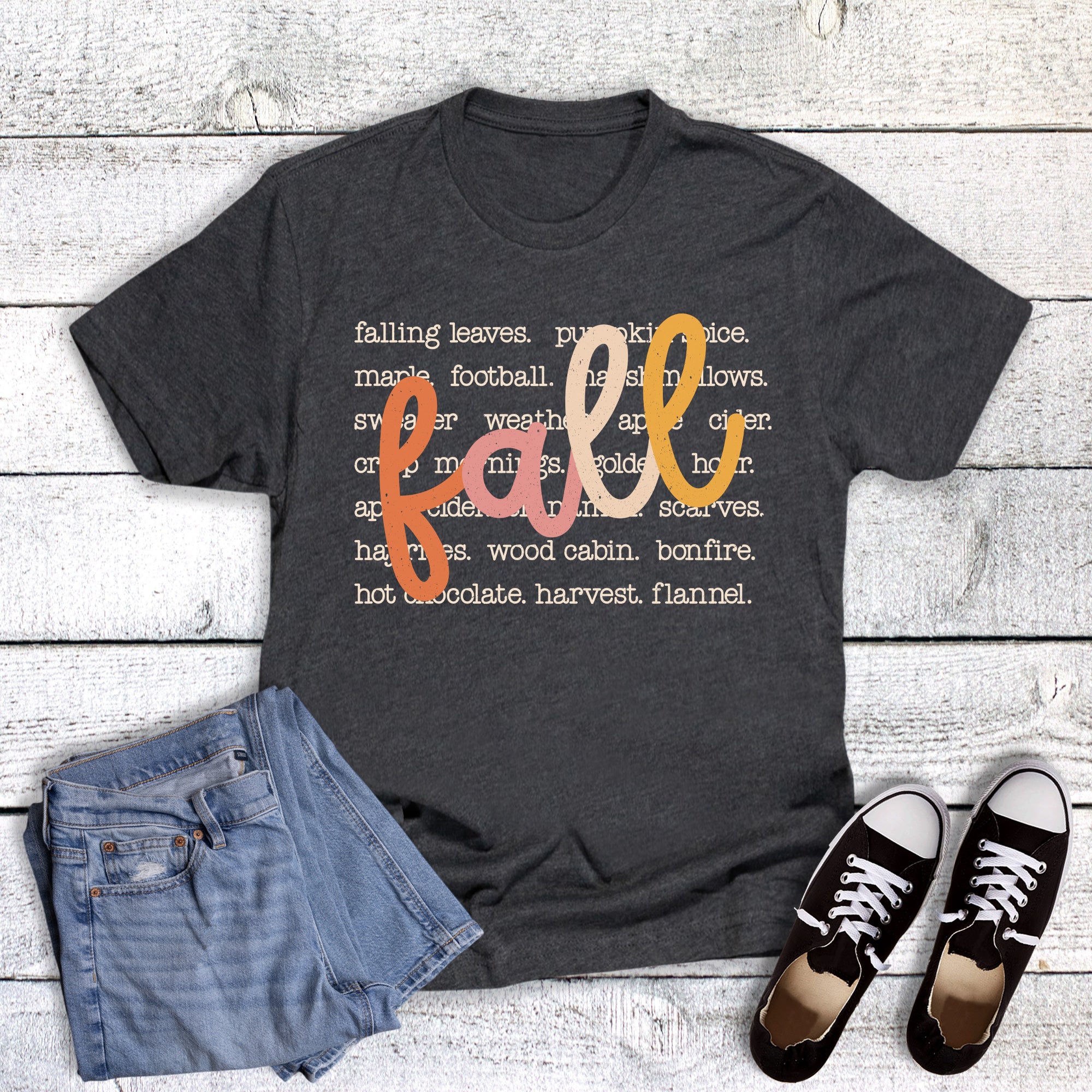 Fall Falling Leaves Pumpkin Spice Football Harvest