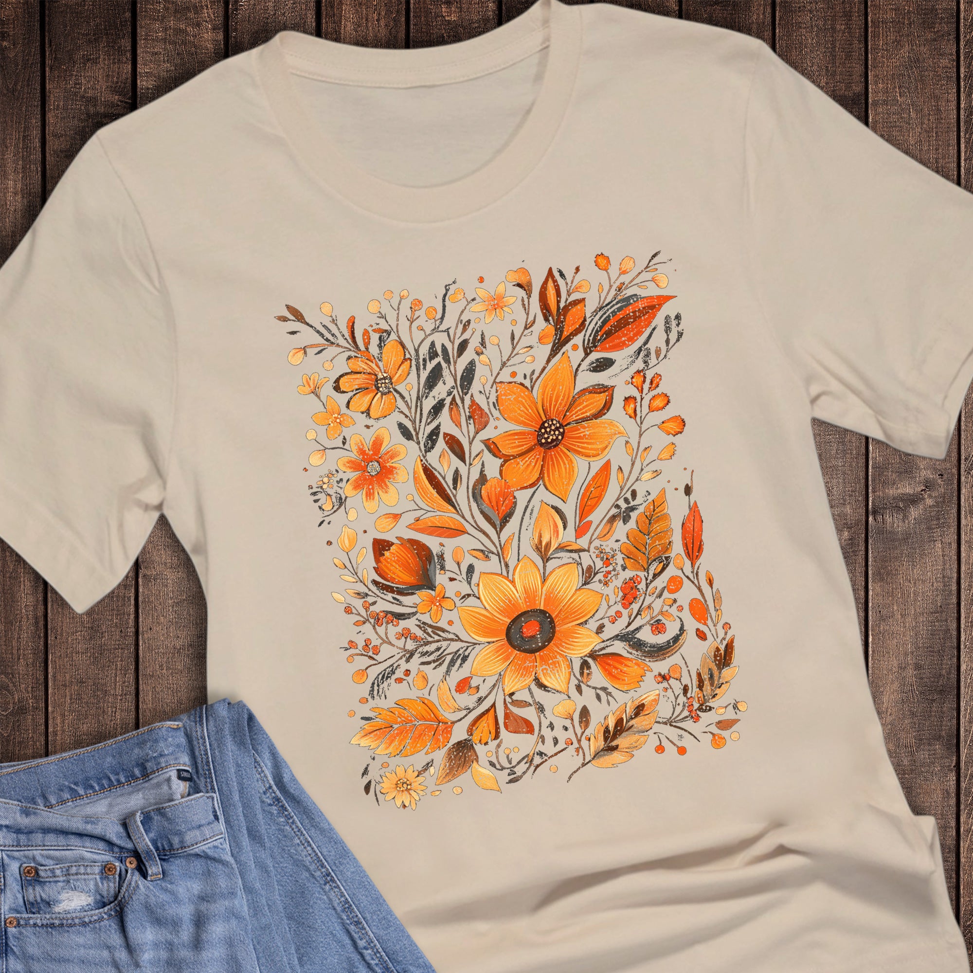 Fall Florals Orange Tones
