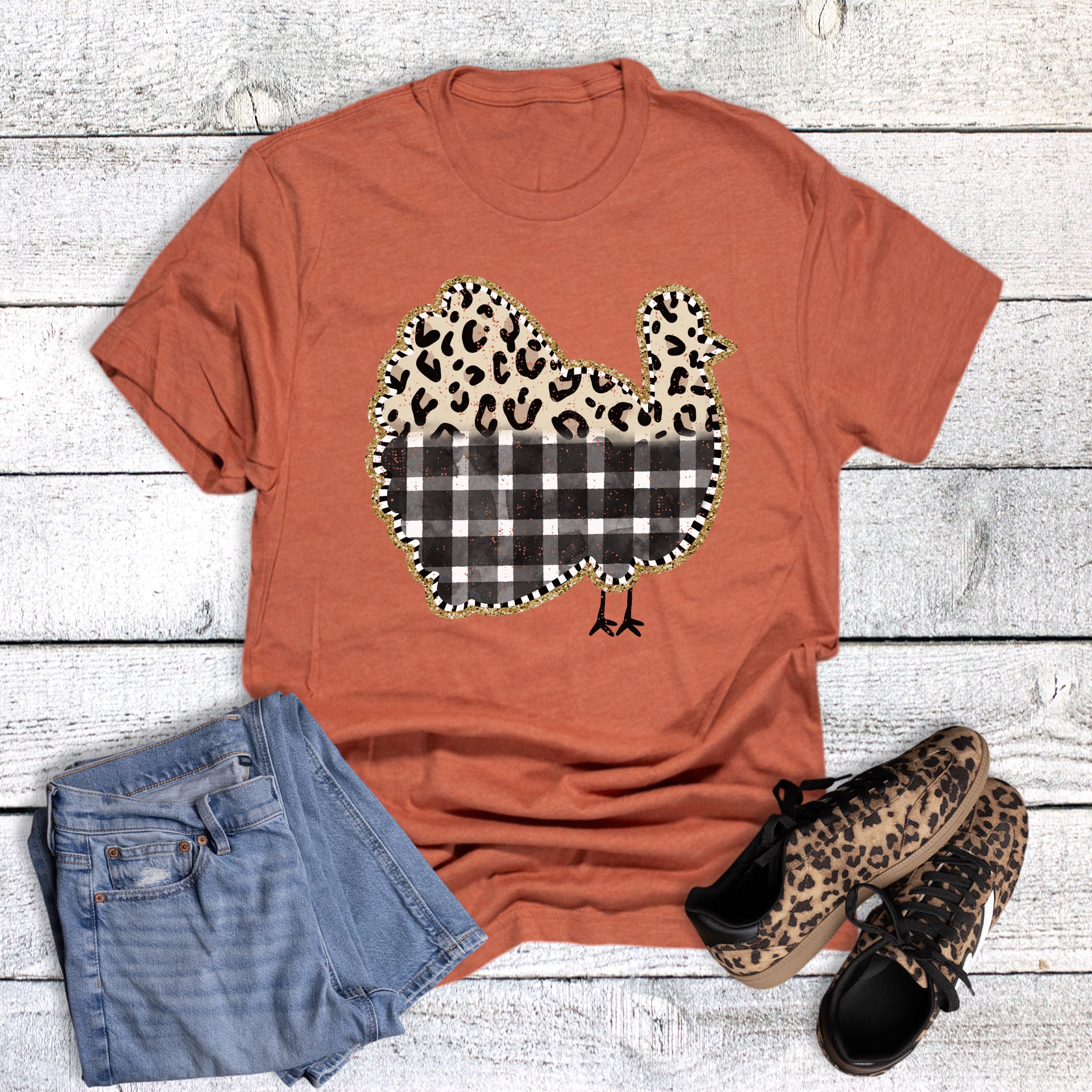 Fall Leopard Plaid Turkey