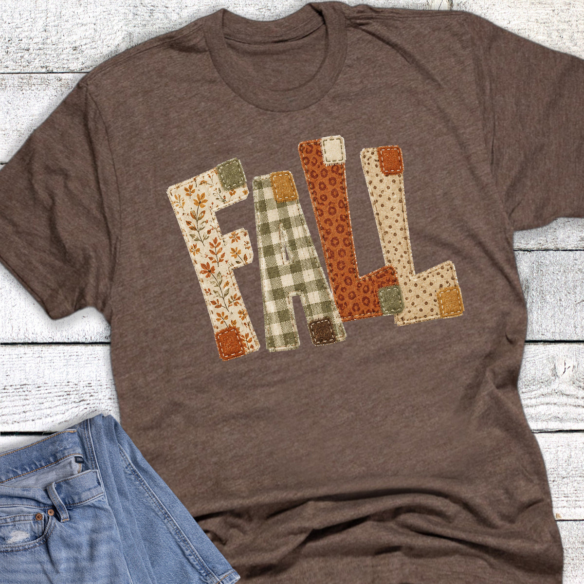 Fall Patchwork Letters