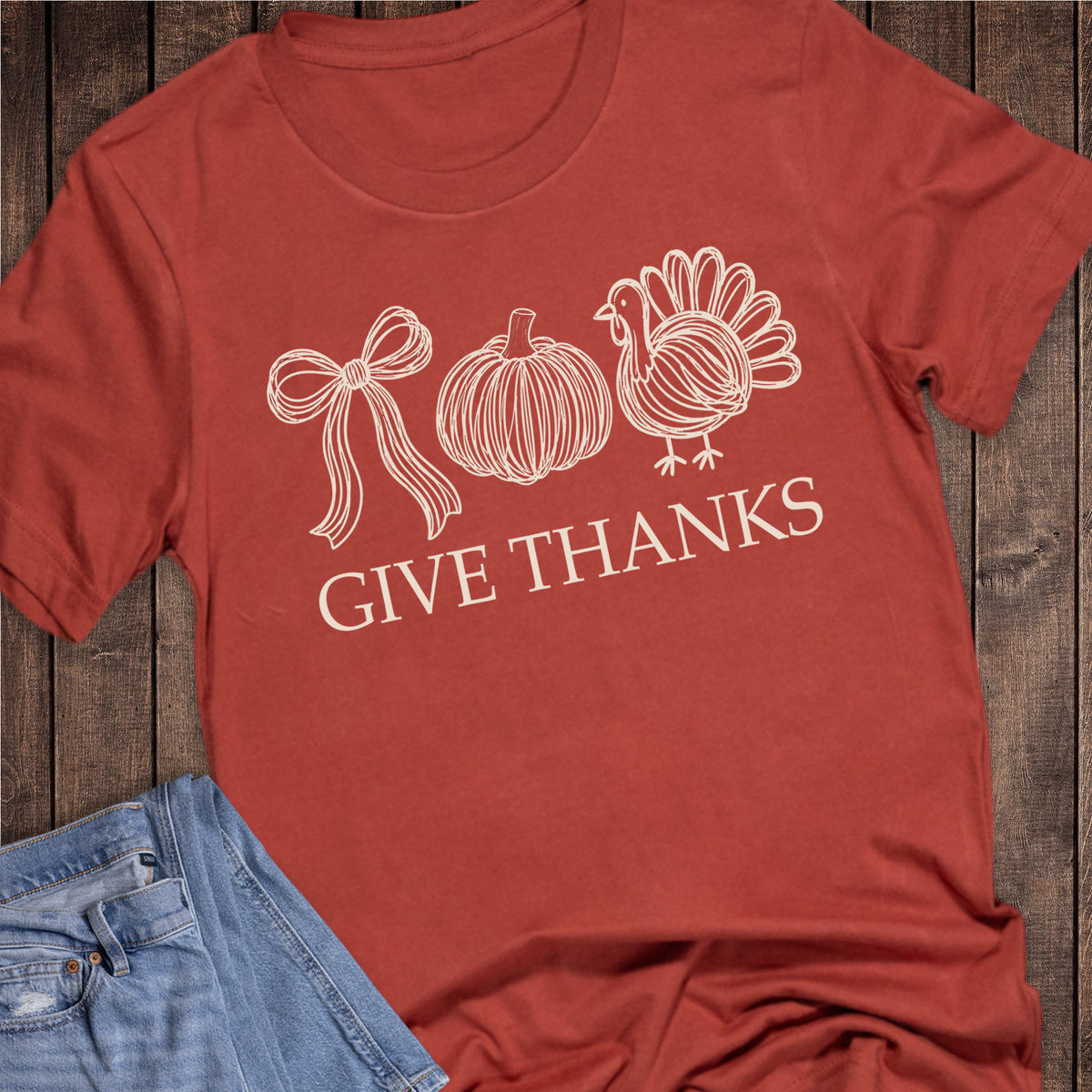 Fall Thanksgiving Give Thanks Pumpkin Turkey Doodles