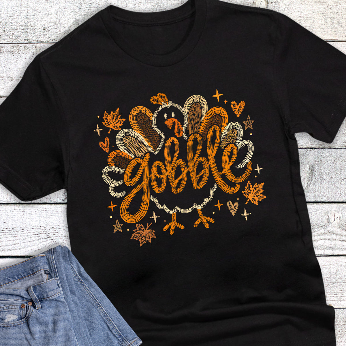 Fall Thanksgiving Turkey Gobble Doodles