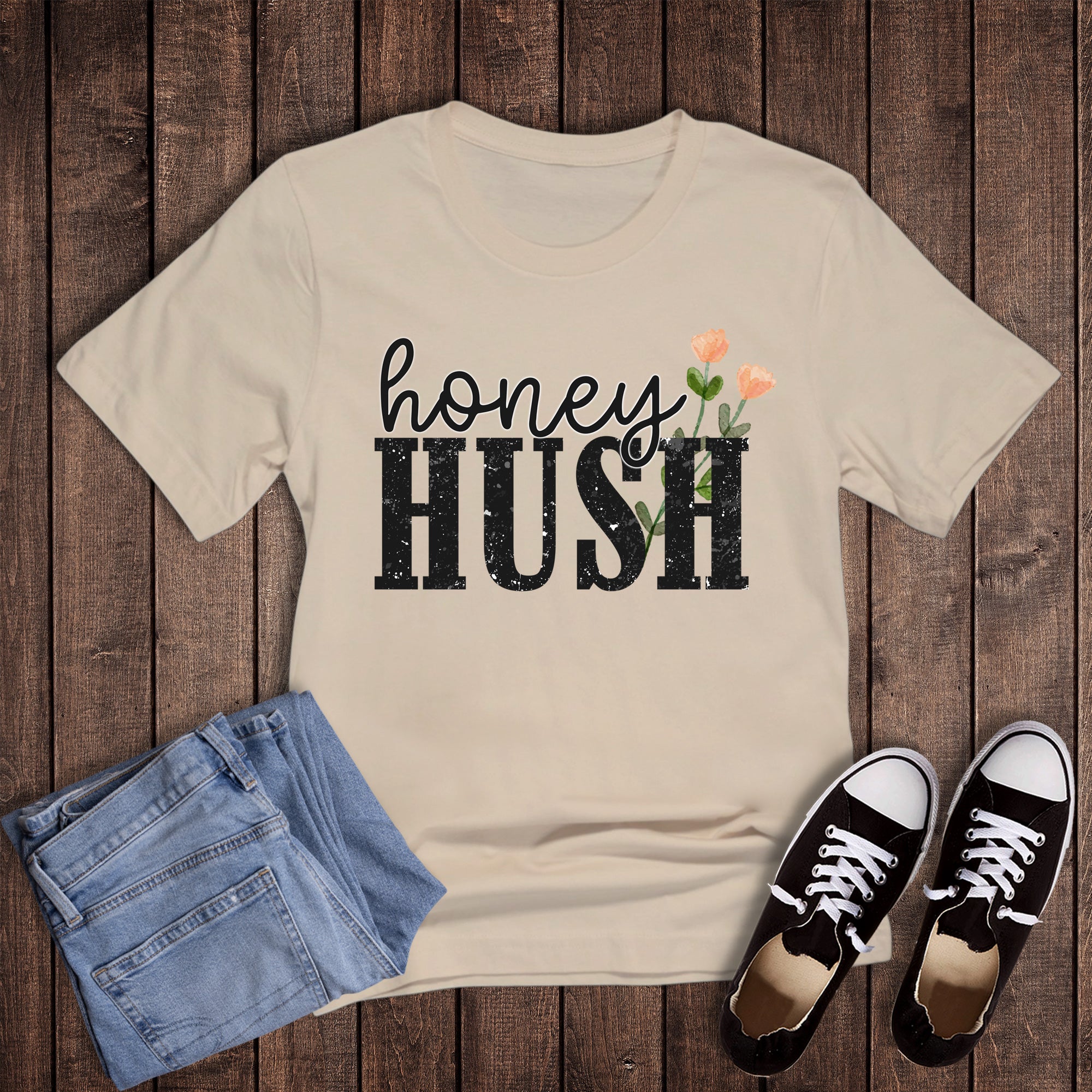 Faux Glitter Honey Hush Flowers