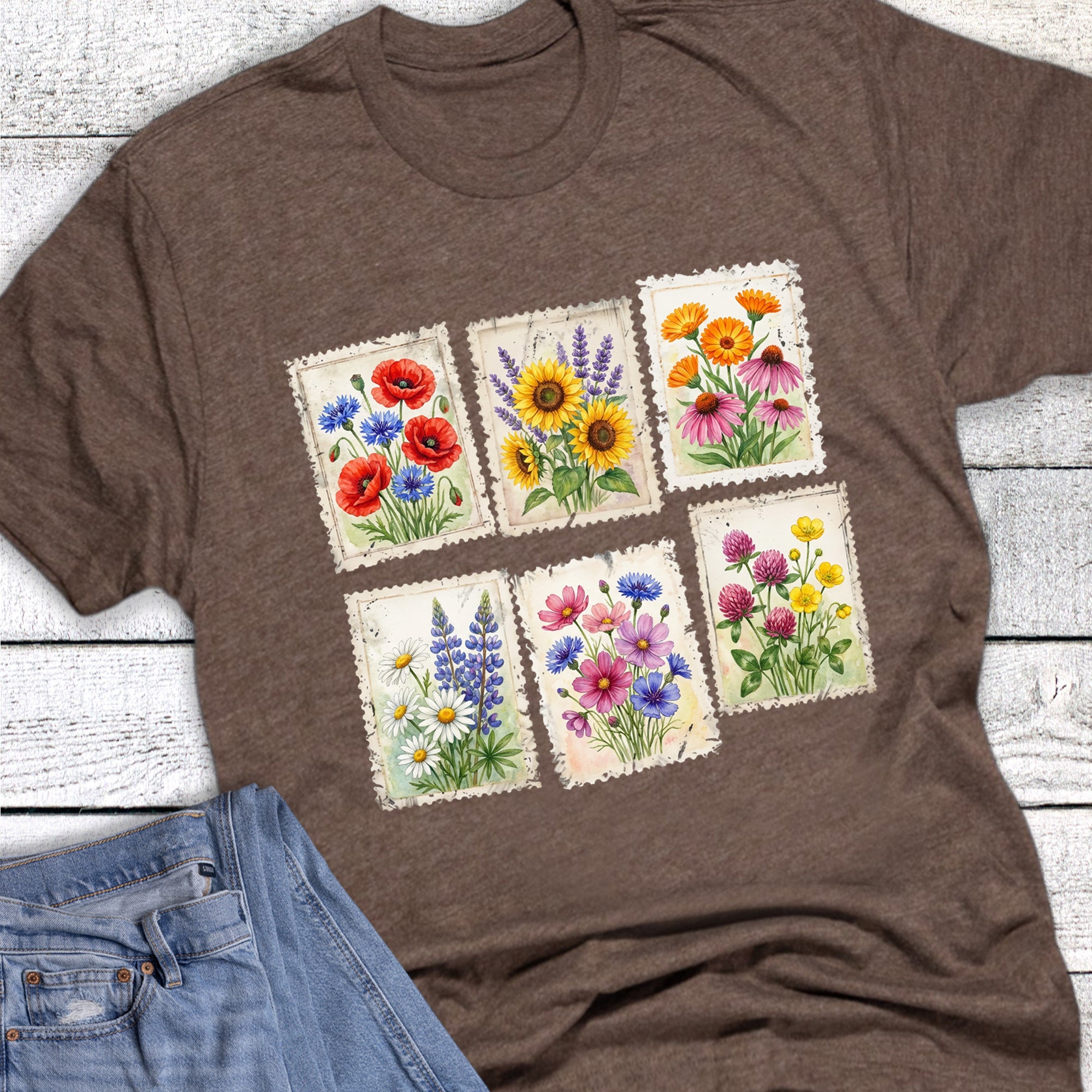Floral Wildflower Stamps