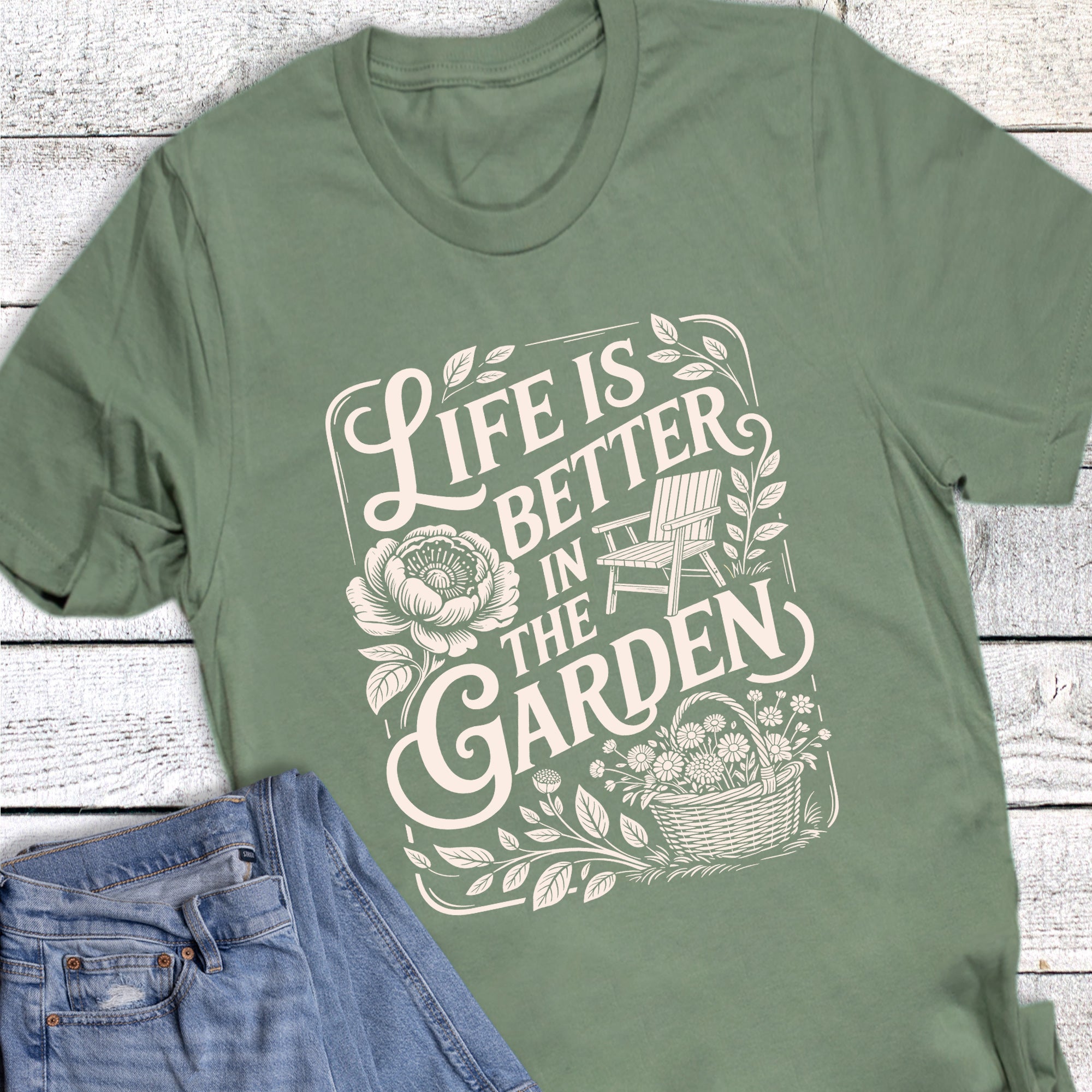Gardening Life is Better Floral