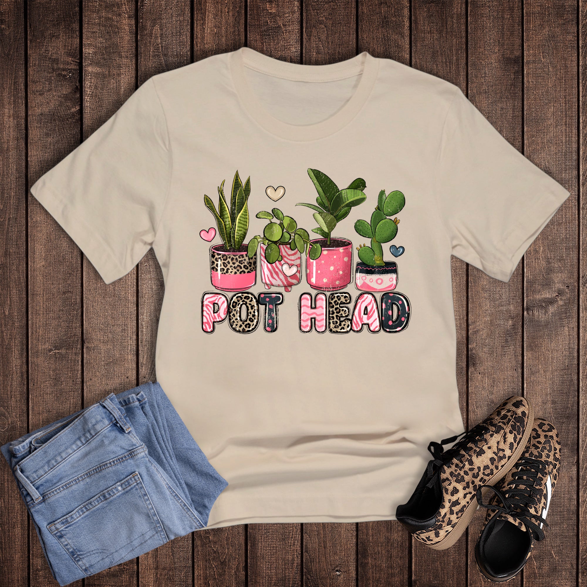 Gardening Plants Pot Head