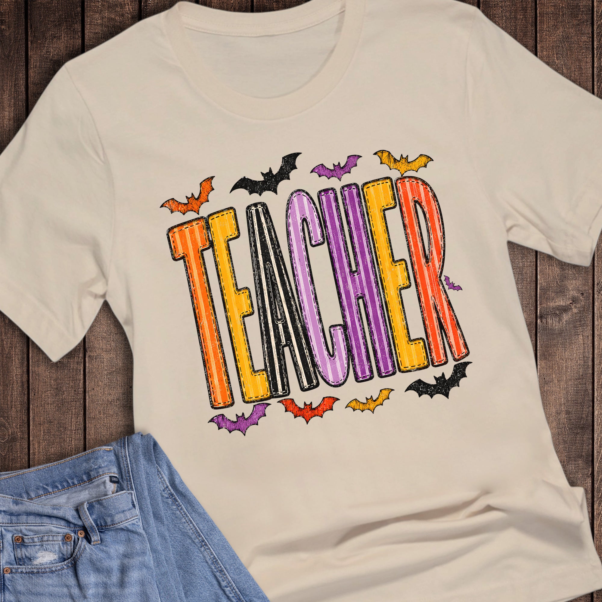 Halloween Striped Teacher